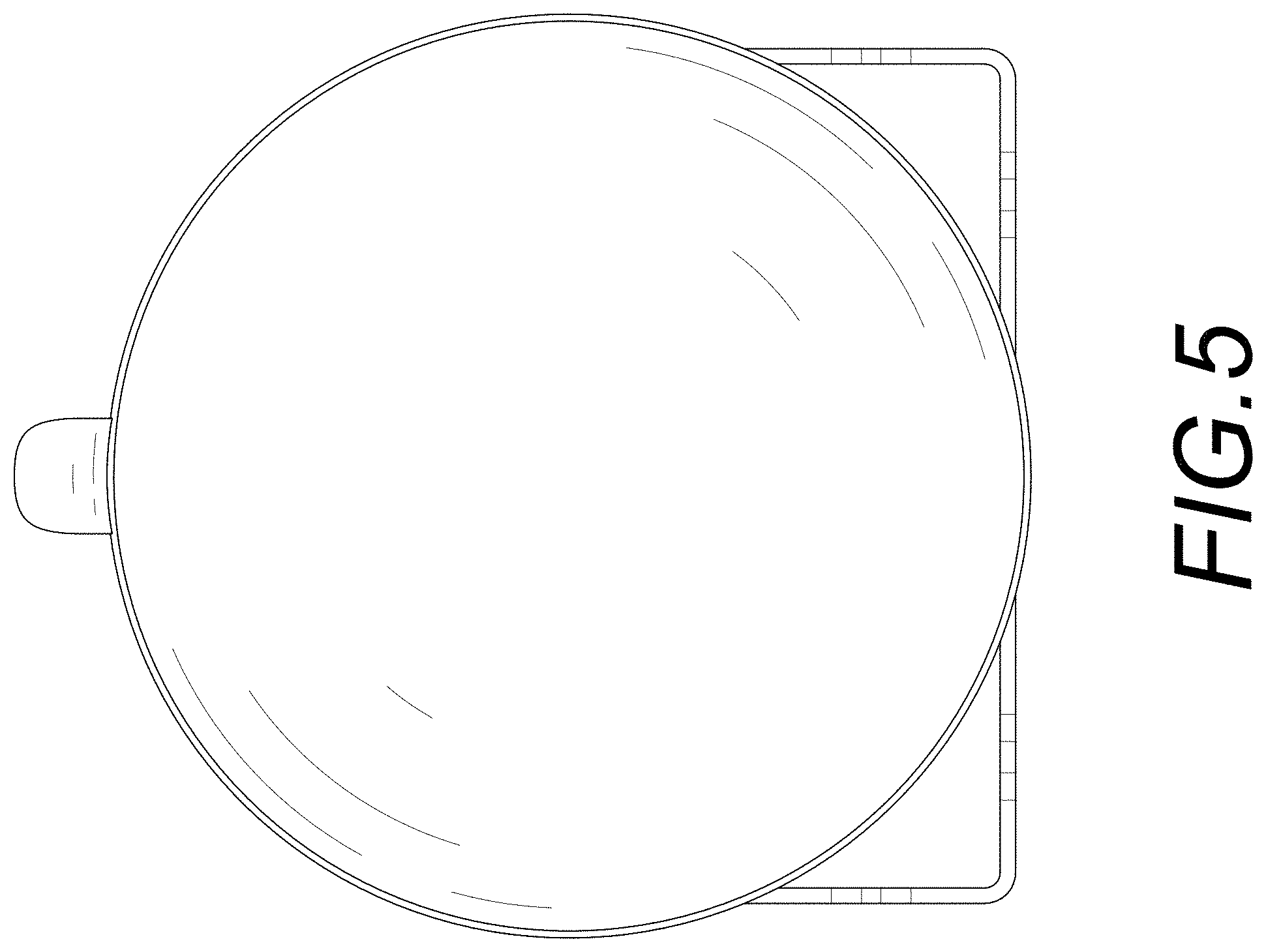 Patent USD1001523 Figure 5 – Foot rest