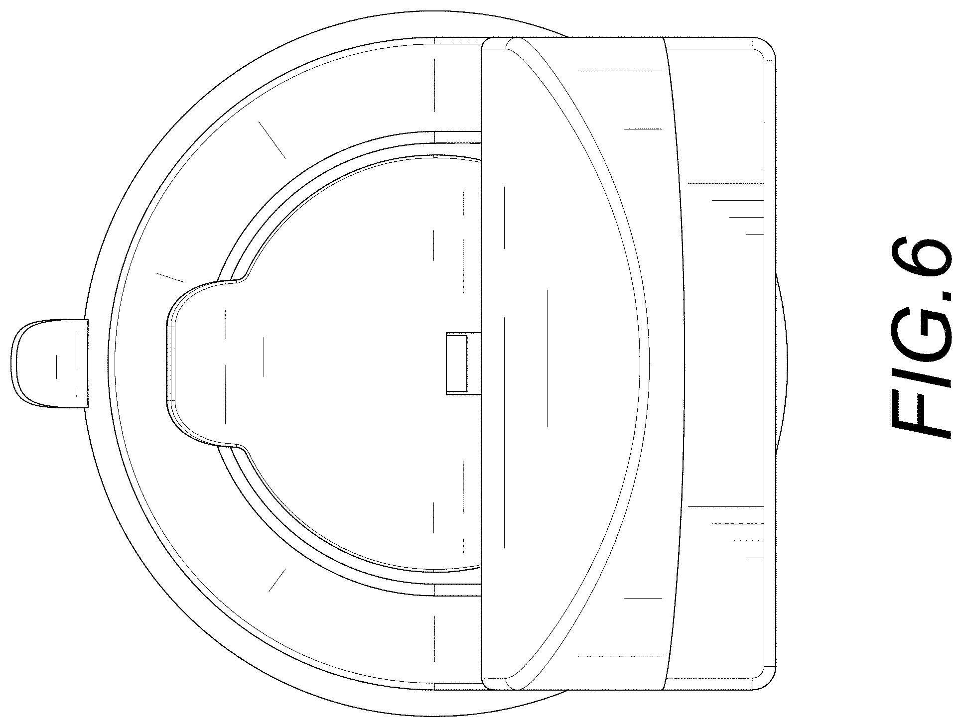 Patent USD1001523 Figure 6 – Foot rest