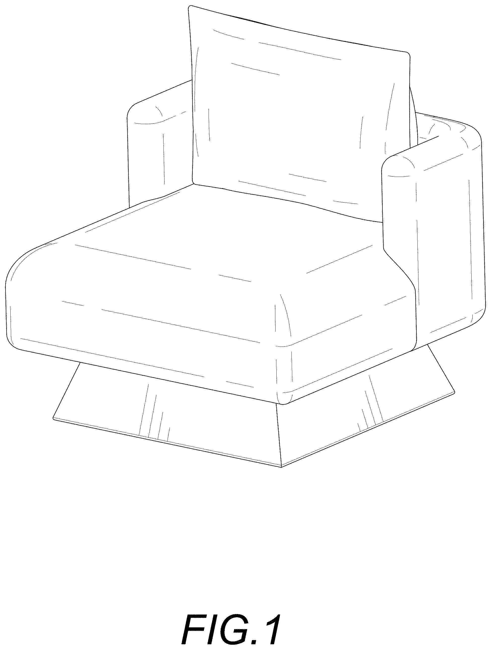 Patent USD1001525 Figure 1 – Sofa