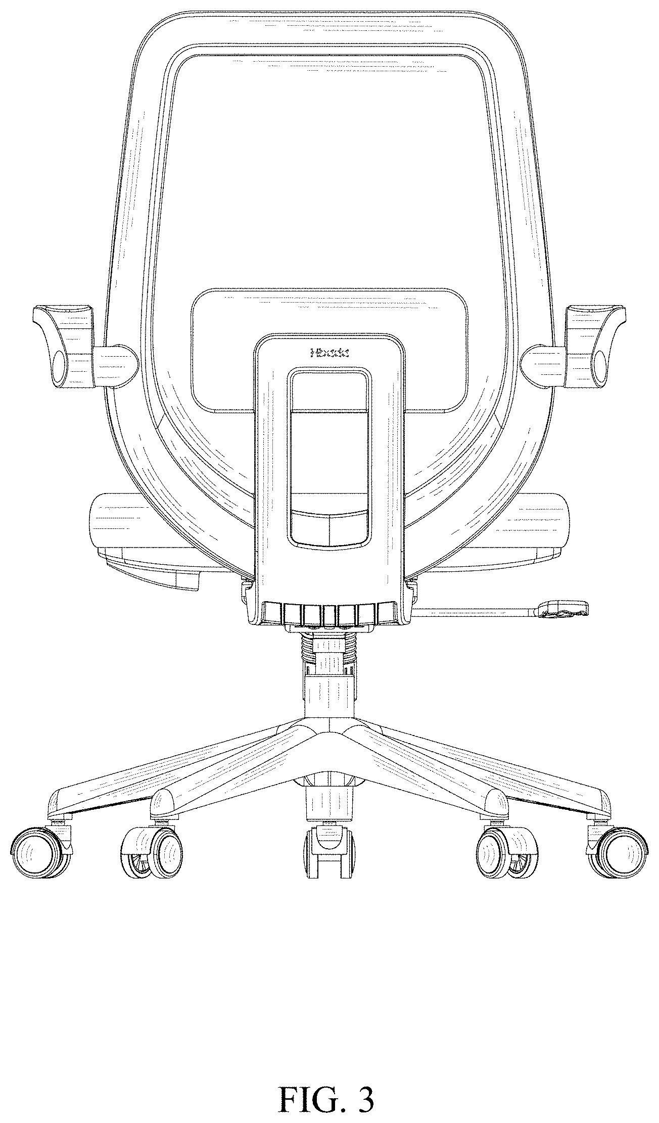 Patent USD1001526 Figure 3 – Chair