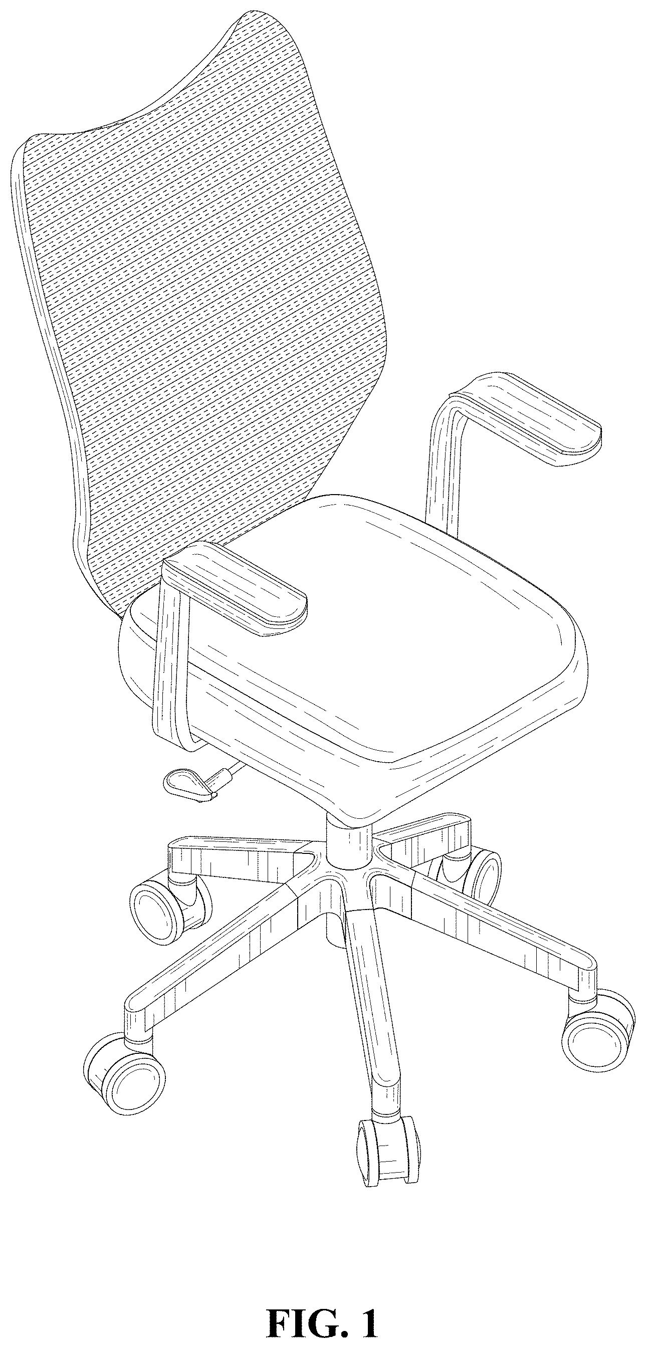 Patent USD1001527 Figure 1 – Office chair