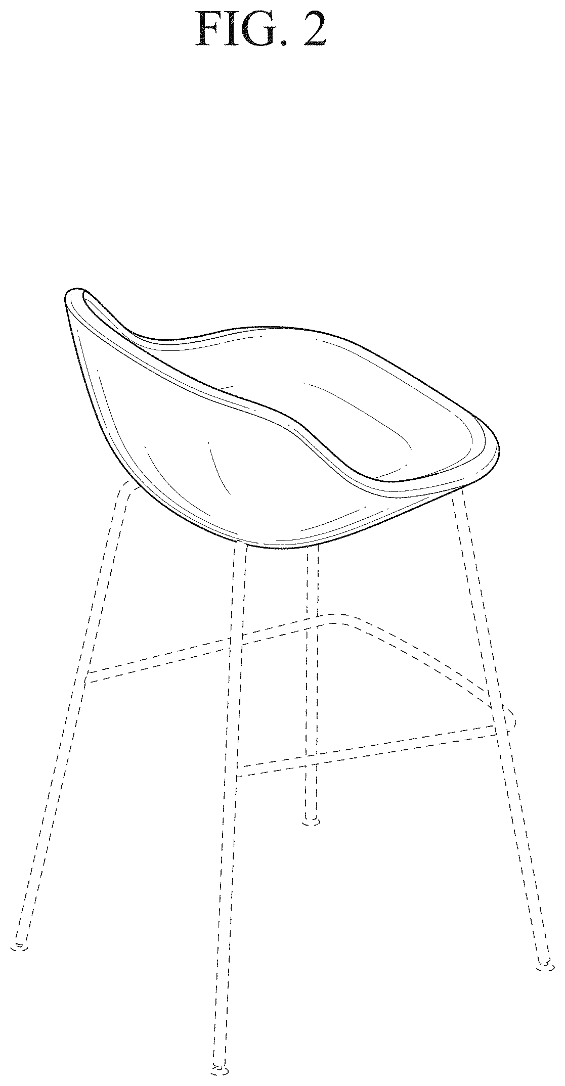 Patent USD1001528 Figure 2 – Chair