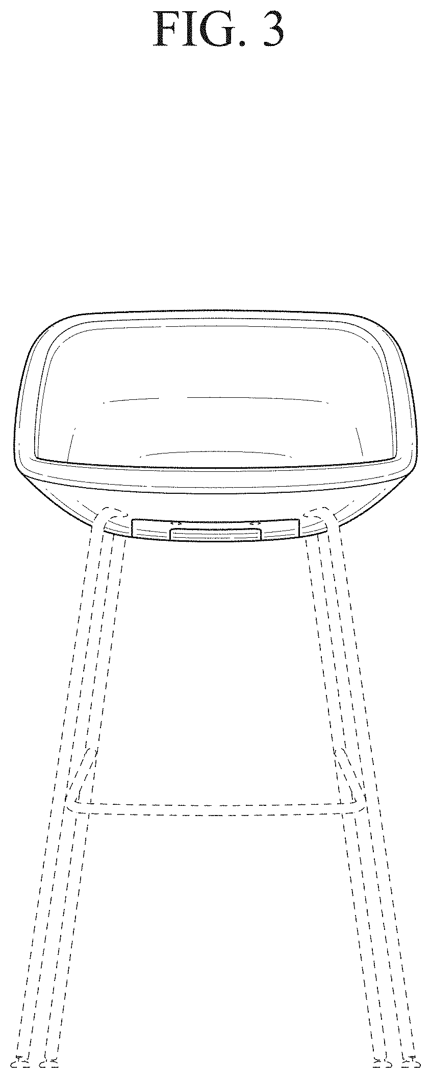 Patent USD1001528 Figure 3 – Chair
