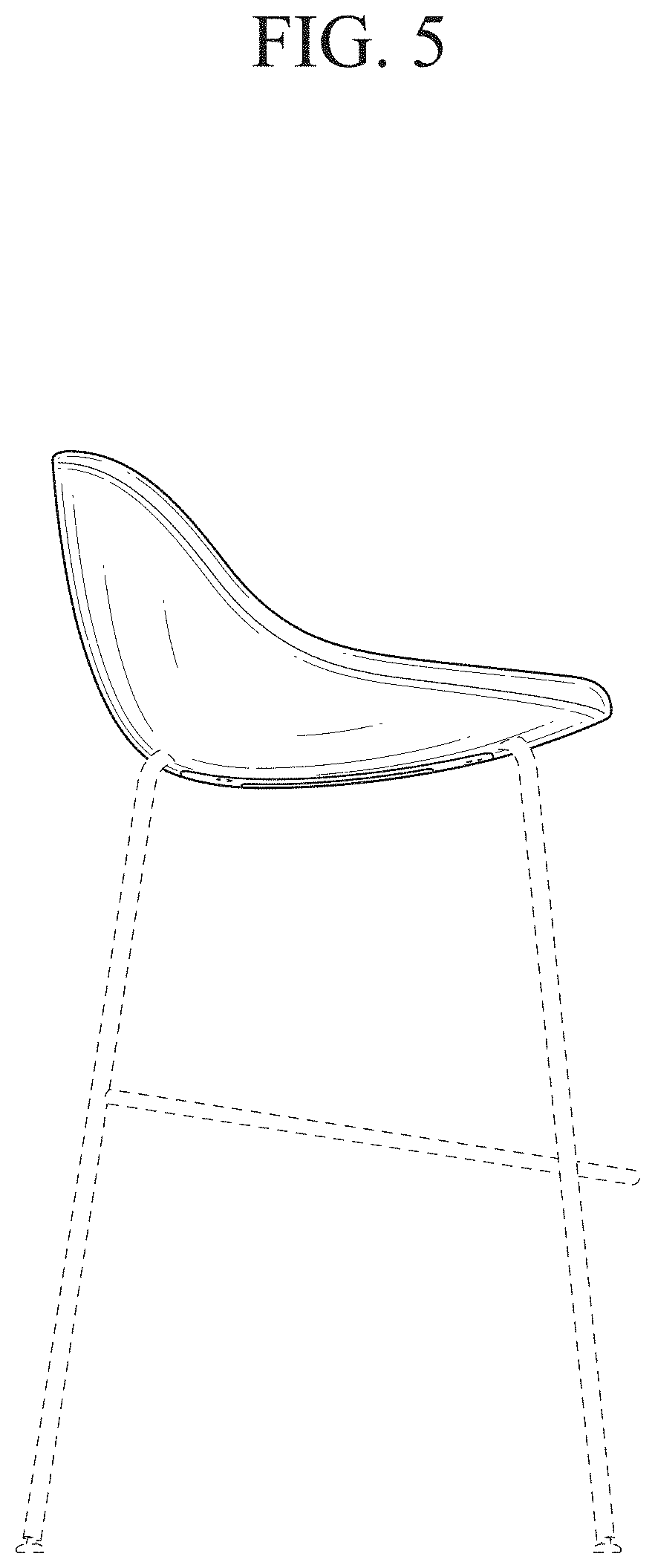 Patent USD1001528 Figure 5 – Chair