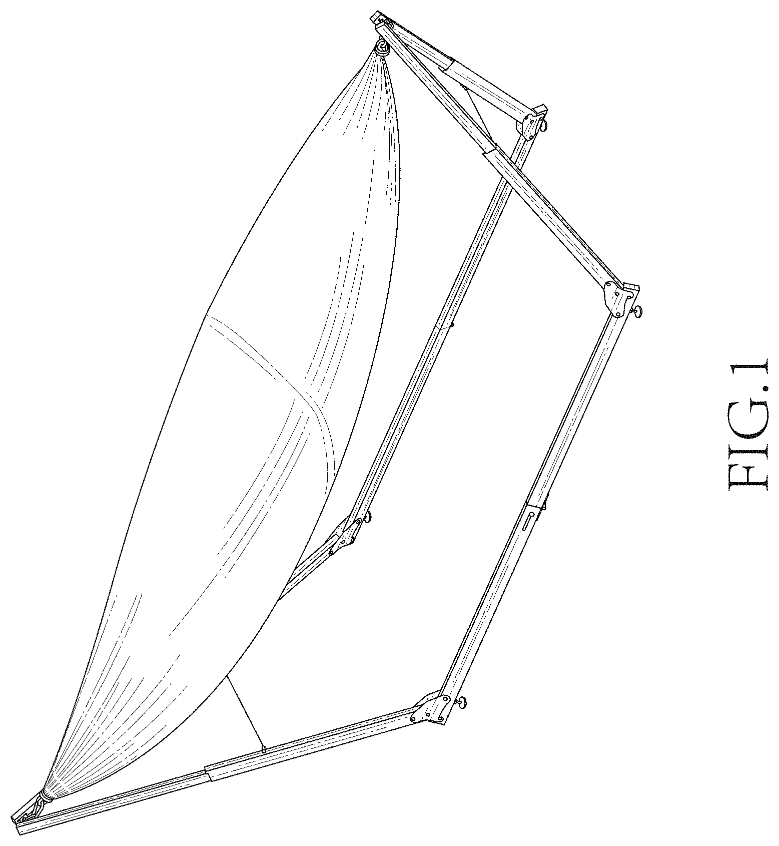 Patent USD1001530 Figure 1 – Hammock stand