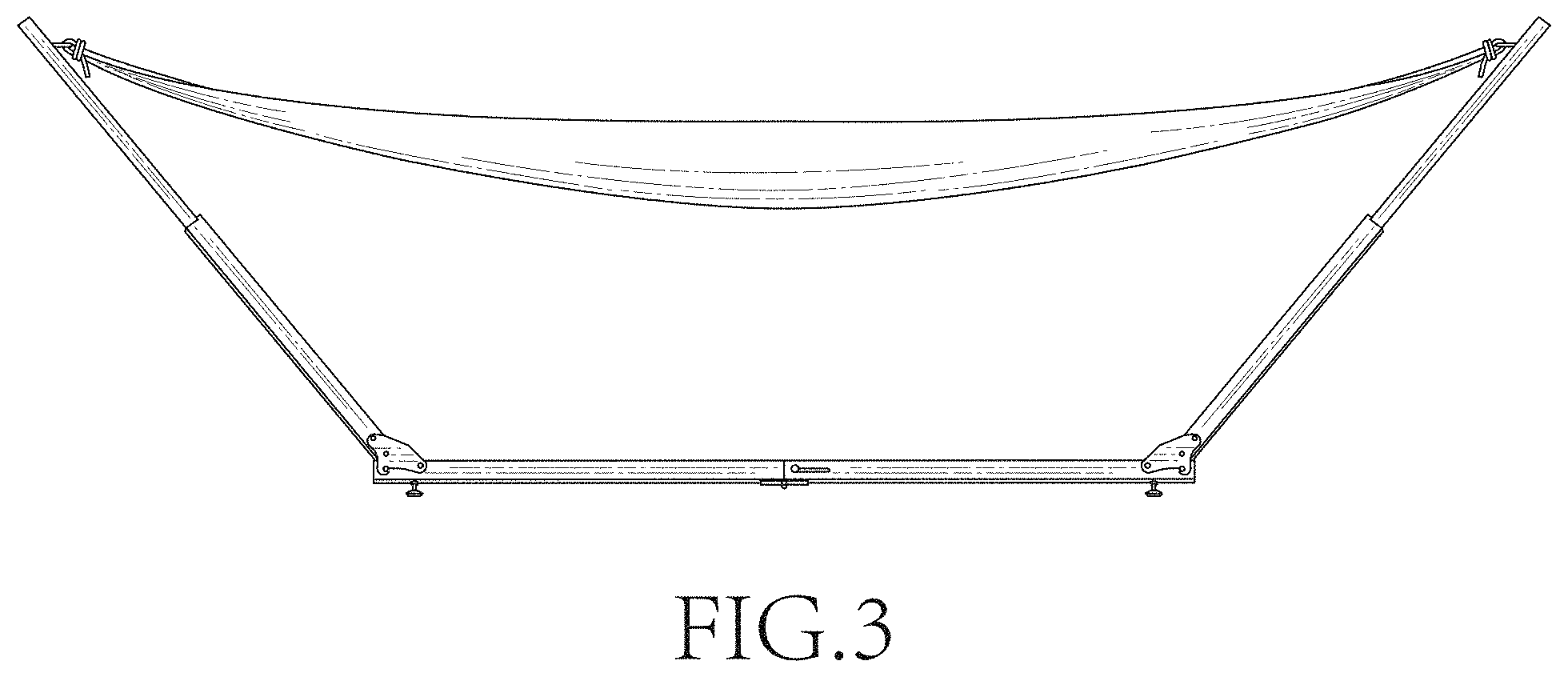 Patent USD1001530 Figure 3 – Hammock stand