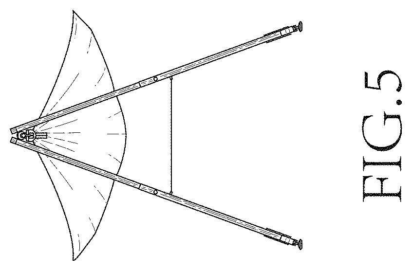 Patent USD1001530 Figure 5 – Hammock stand