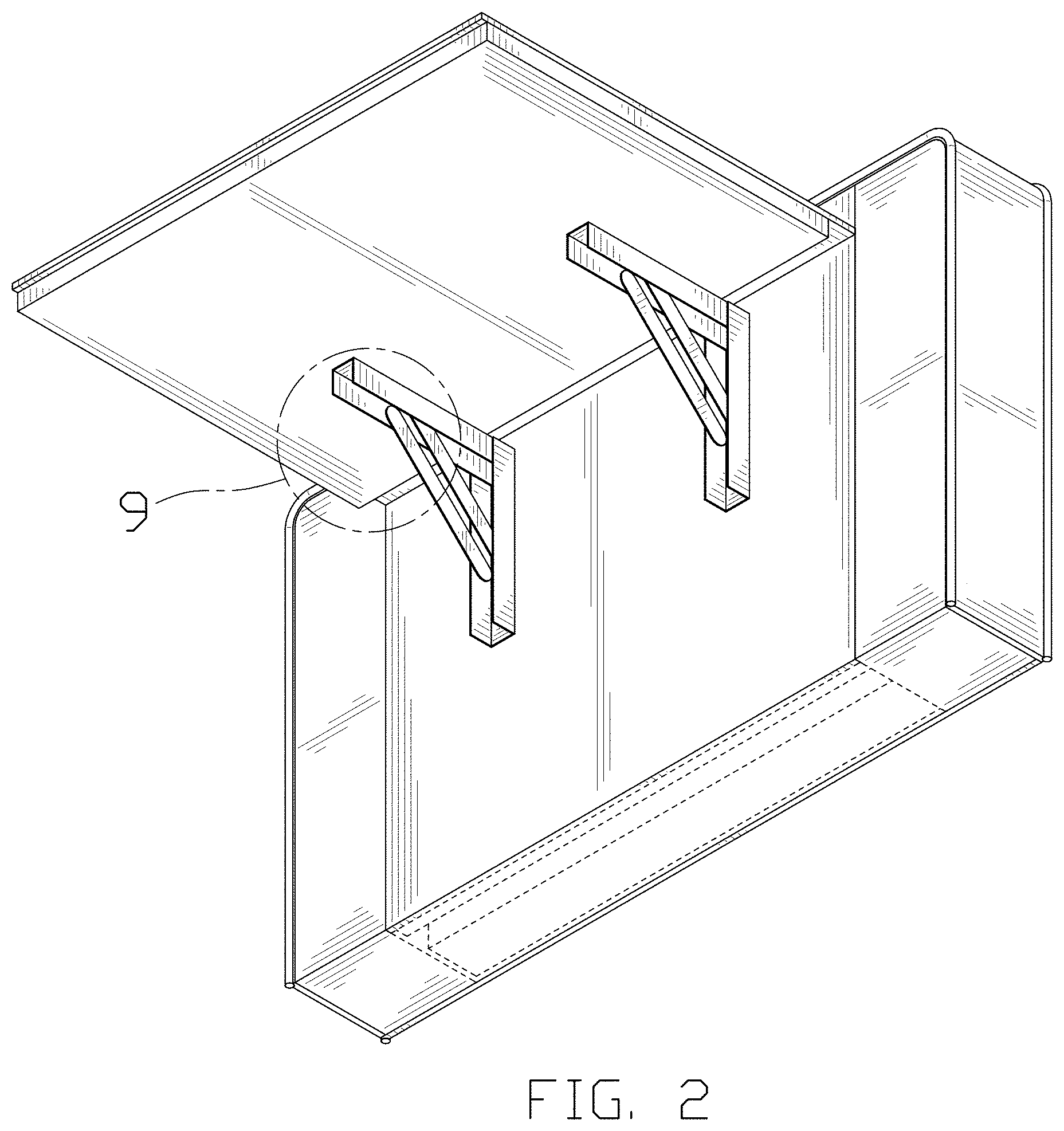 Patent USD1001533 Figure 2 – Tray table