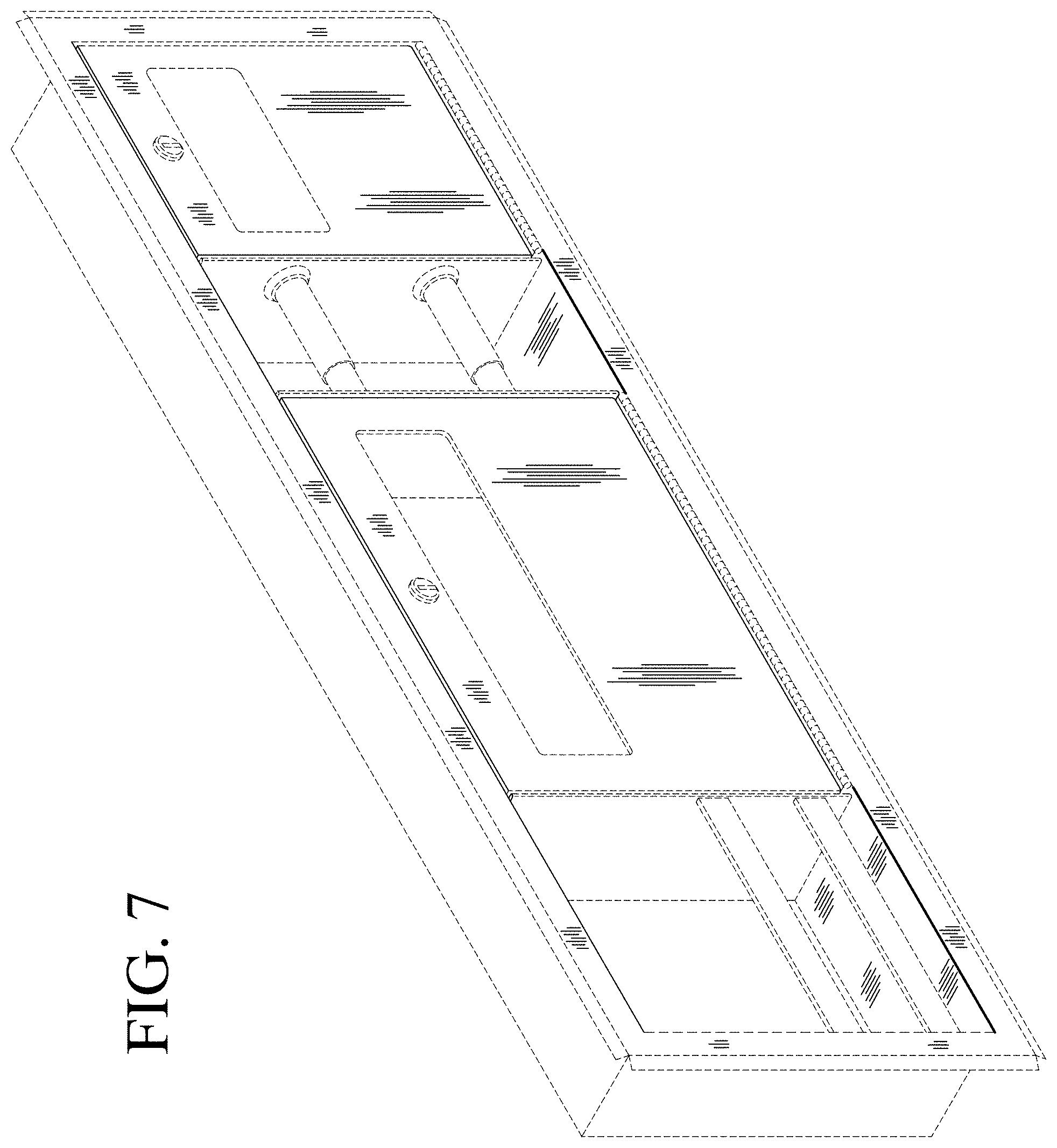Patent USD1001535 Figure 6 – Dispenser unit with receptacle