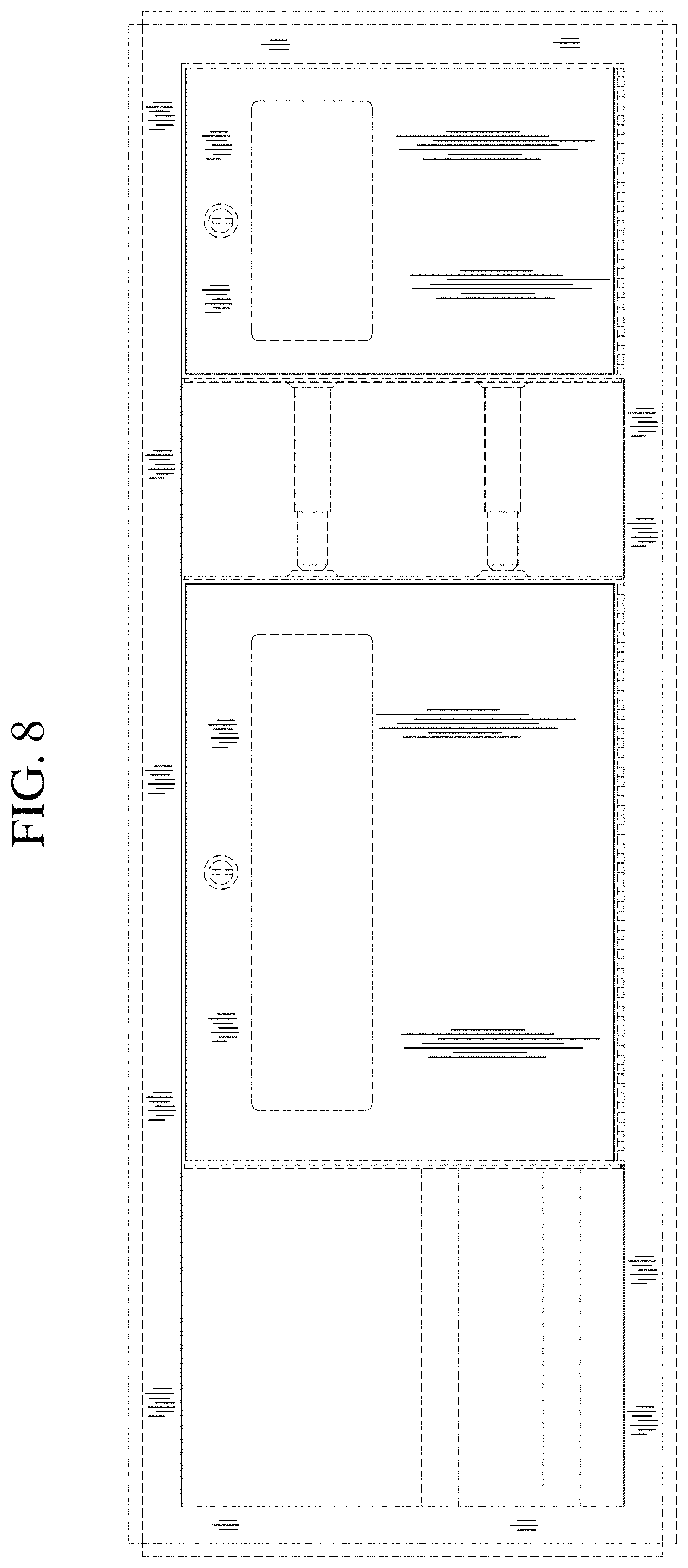 Patent USD1001535 Figure 7 – Dispenser unit with receptacle