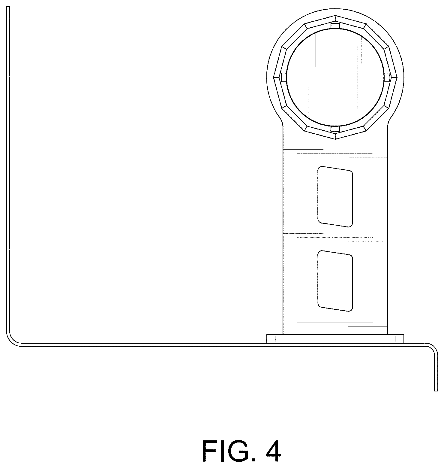 Patent USD1001537 Figure 4 – Toilet paper holder