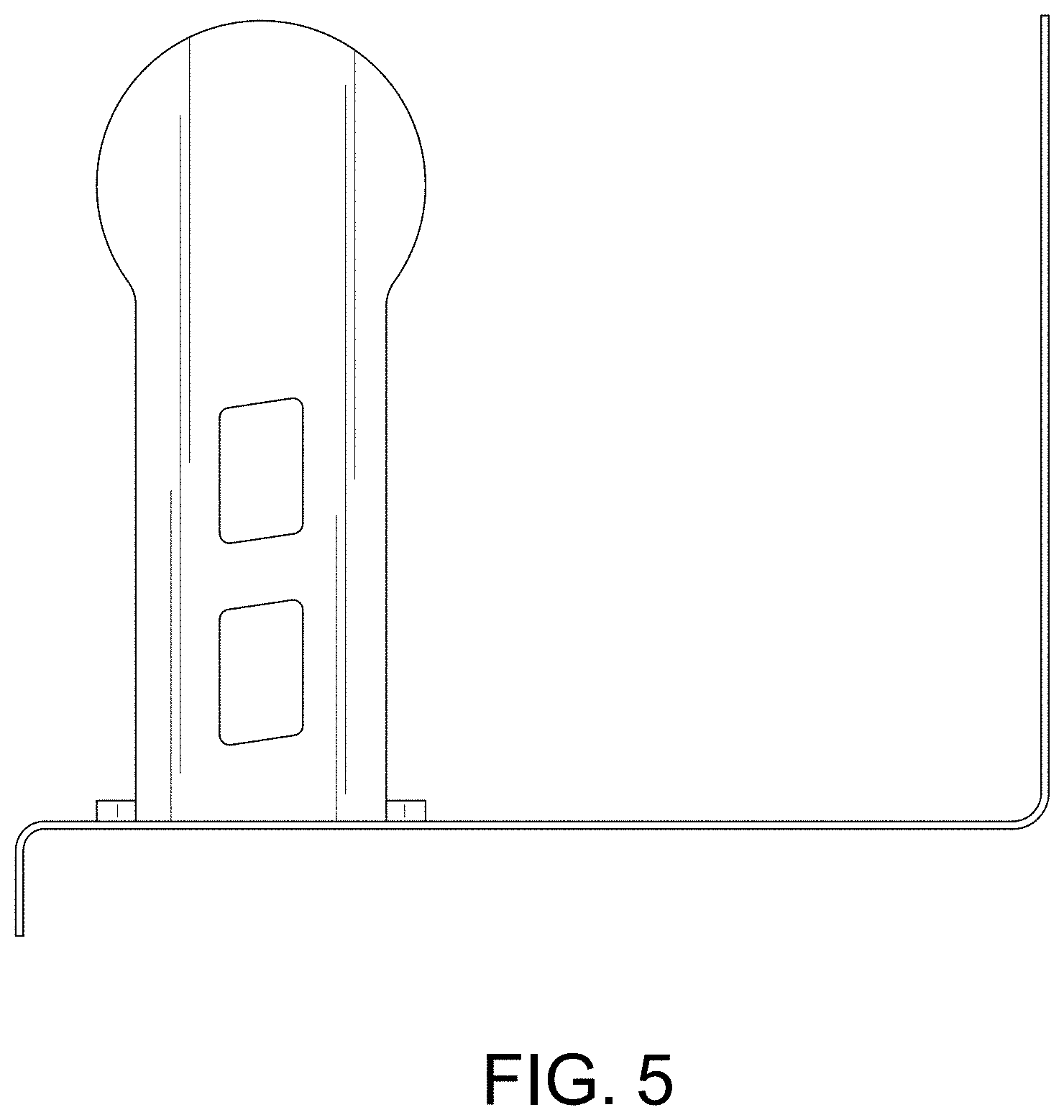 Patent USD1001537 Figure 5 – Toilet paper holder