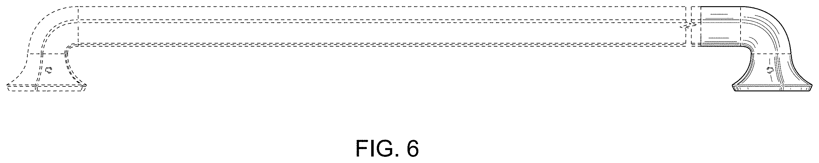 Patent USD1001538 Figure 6 – Grab bar