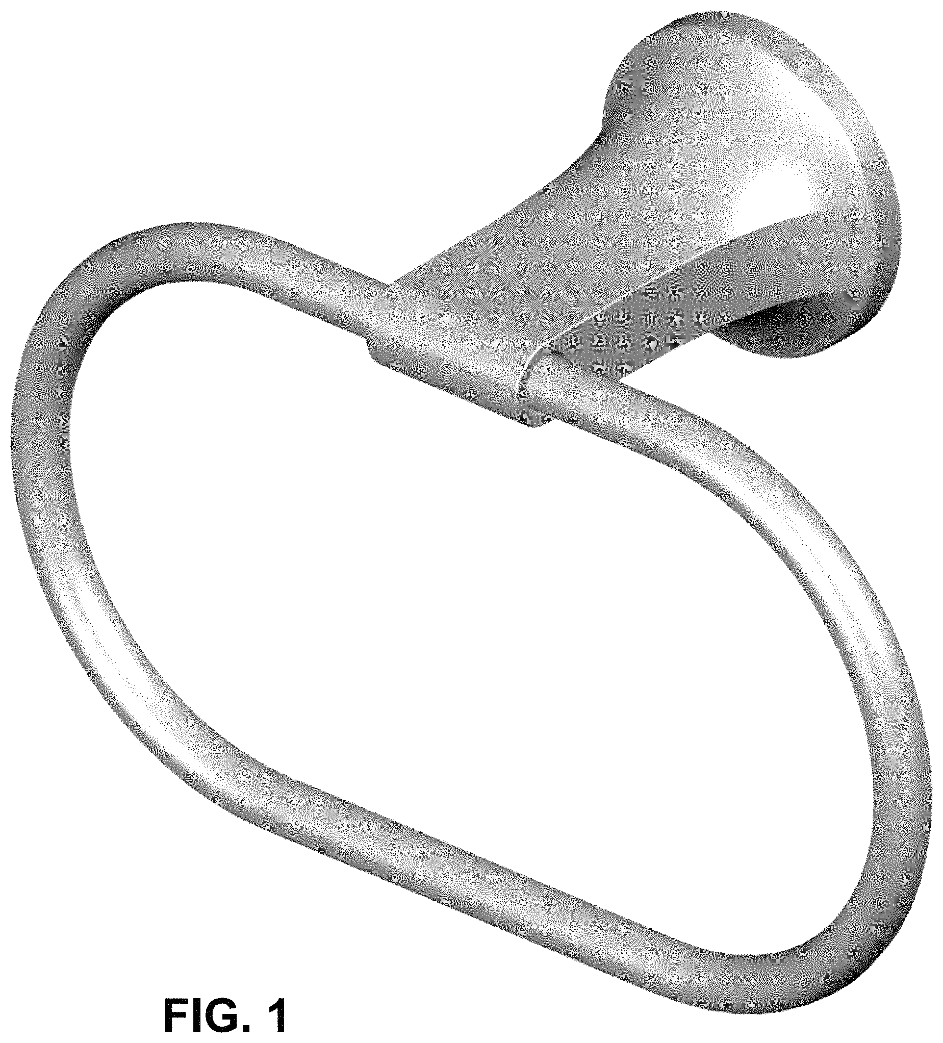Patent USD1001542 Figure 1 – Towel ring