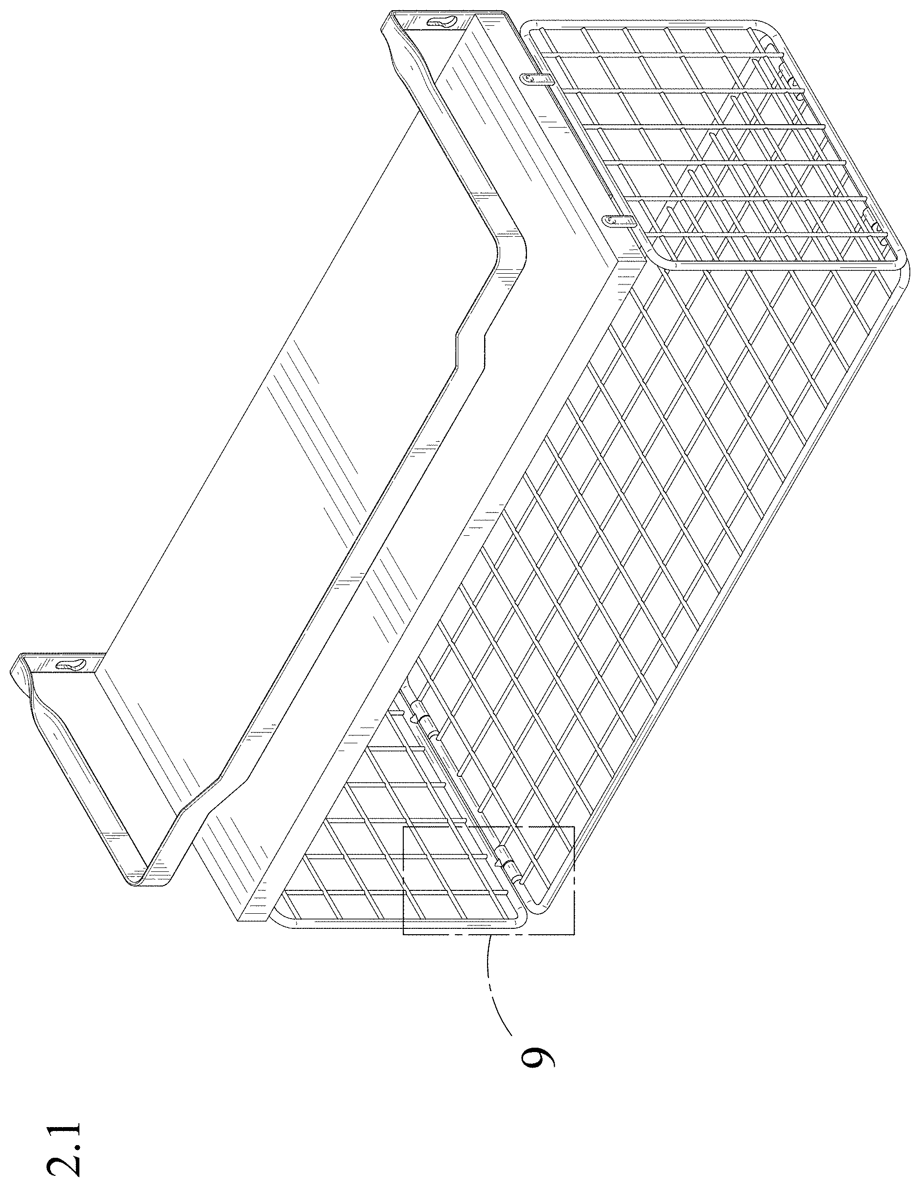 Patent USD1001547 Figure 1 – Wall-mounted bathroom shelf