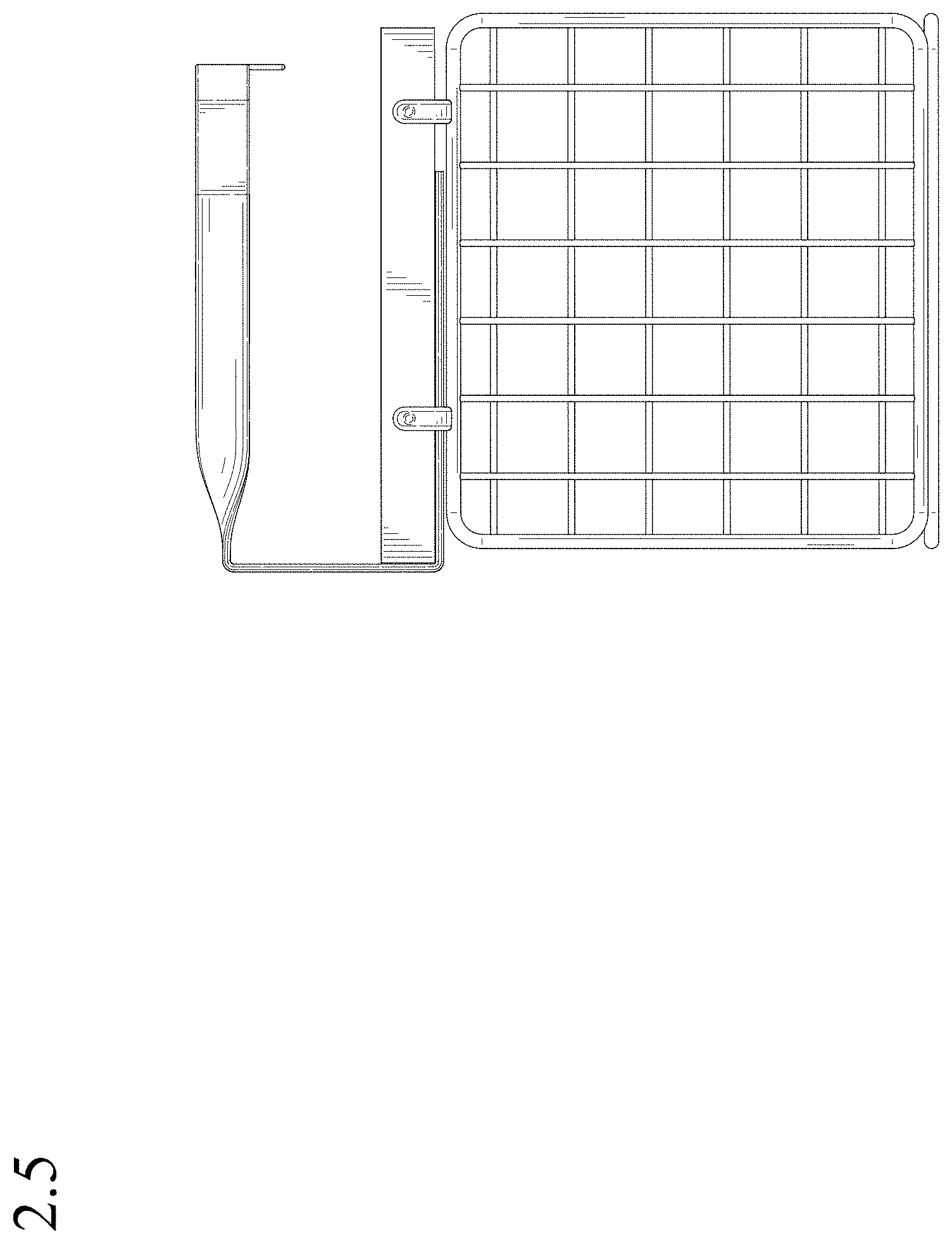 Patent USD1001547 Figure 5 – Wall-mounted bathroom shelf