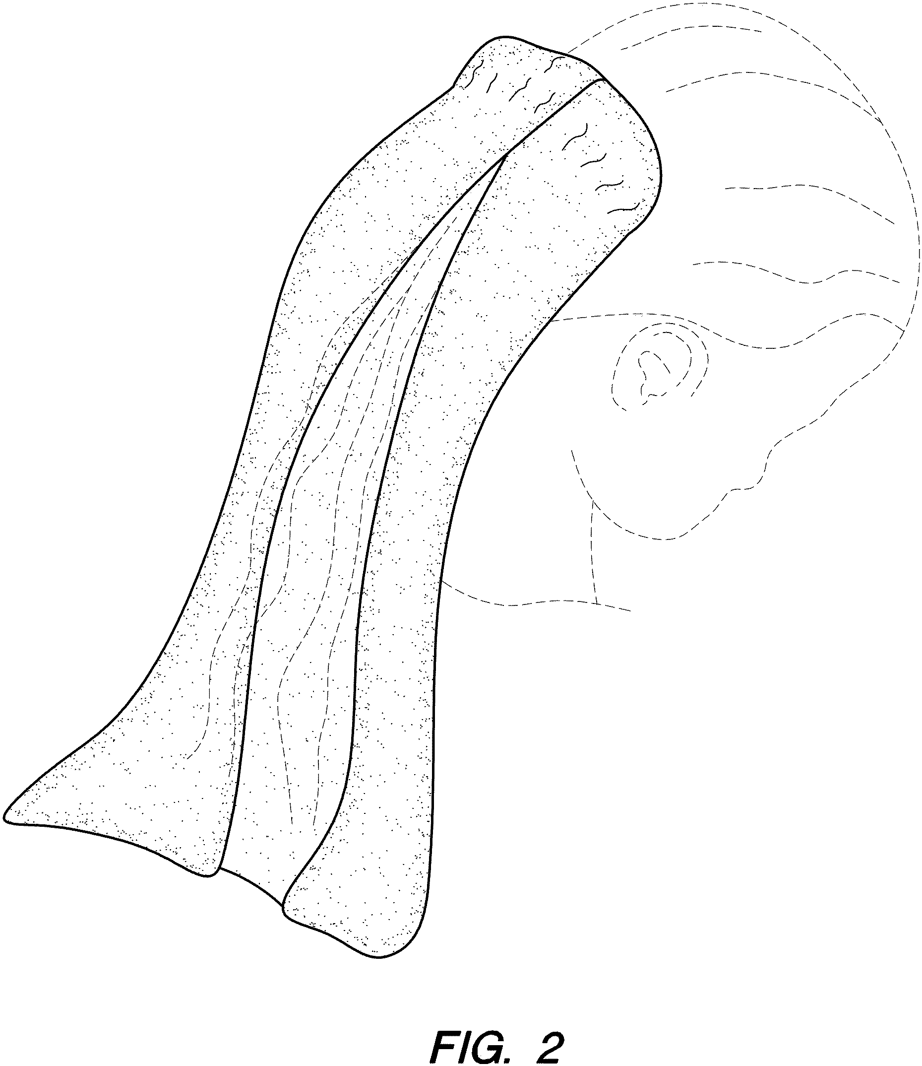 Patent USD1001555 Figure 2 – Hair drying towel