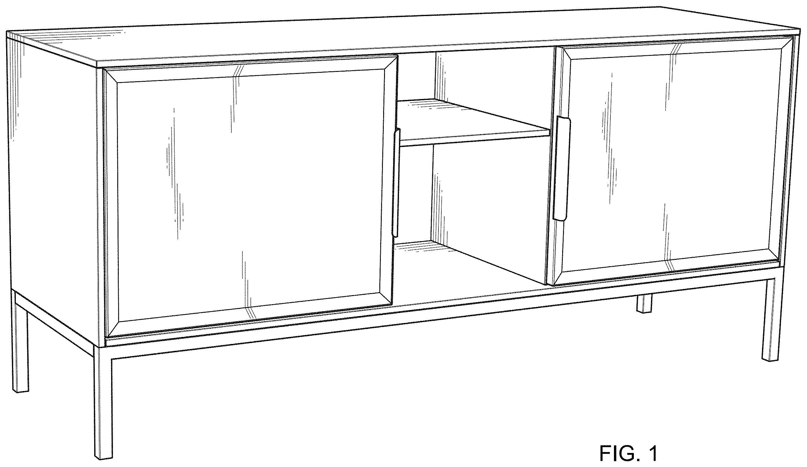 Patent USD1001556 Figure 1 – Cabinet