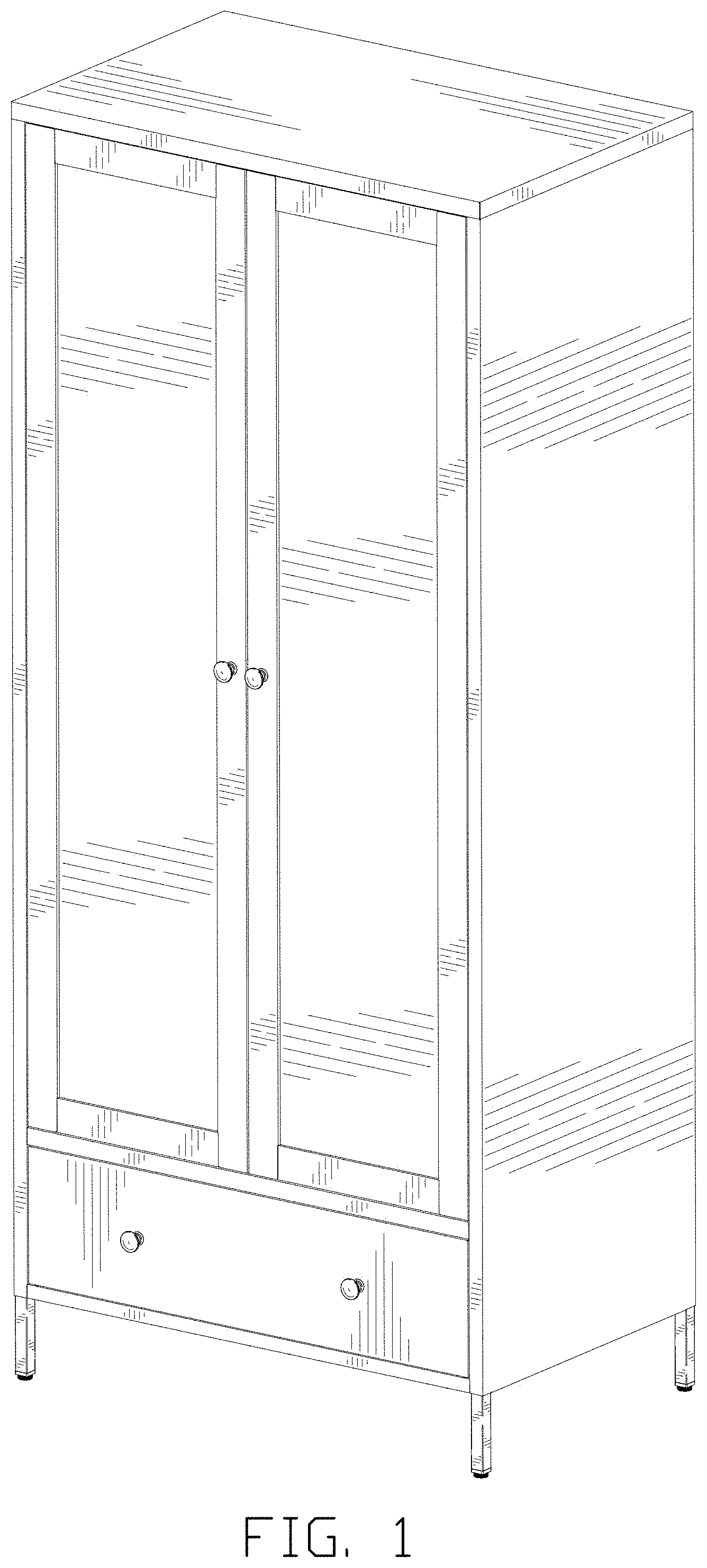 Patent USD1001558 Figure 1 – Cabinet