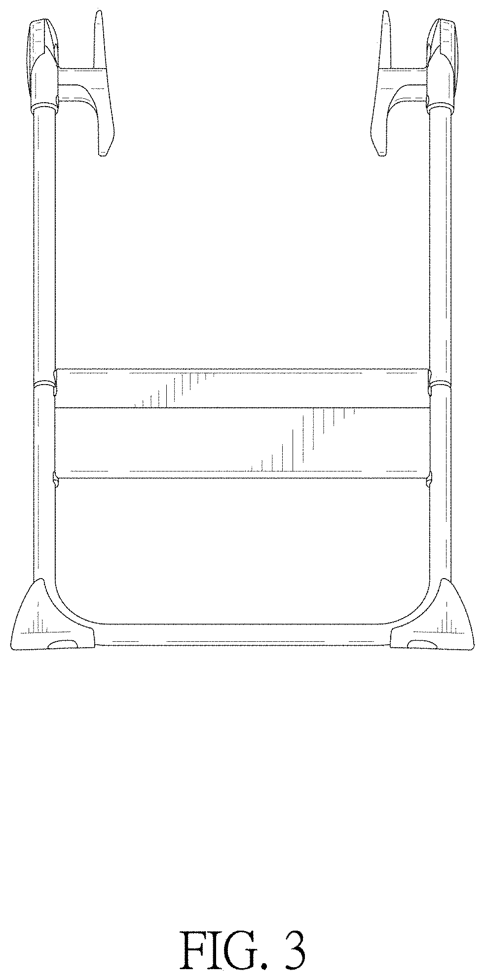 Patent USD1001564 Figure 3 – Support frame for carrycot