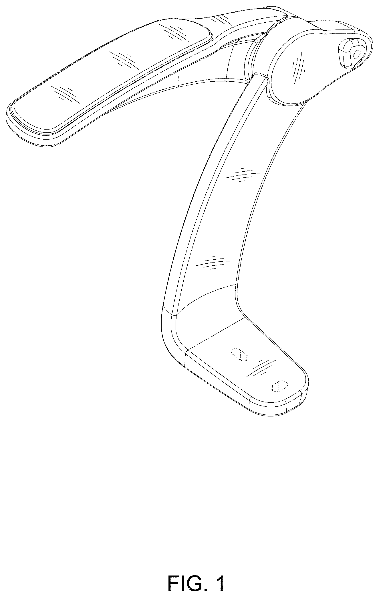 Patent USD1001565 Figure 1 – Armrest