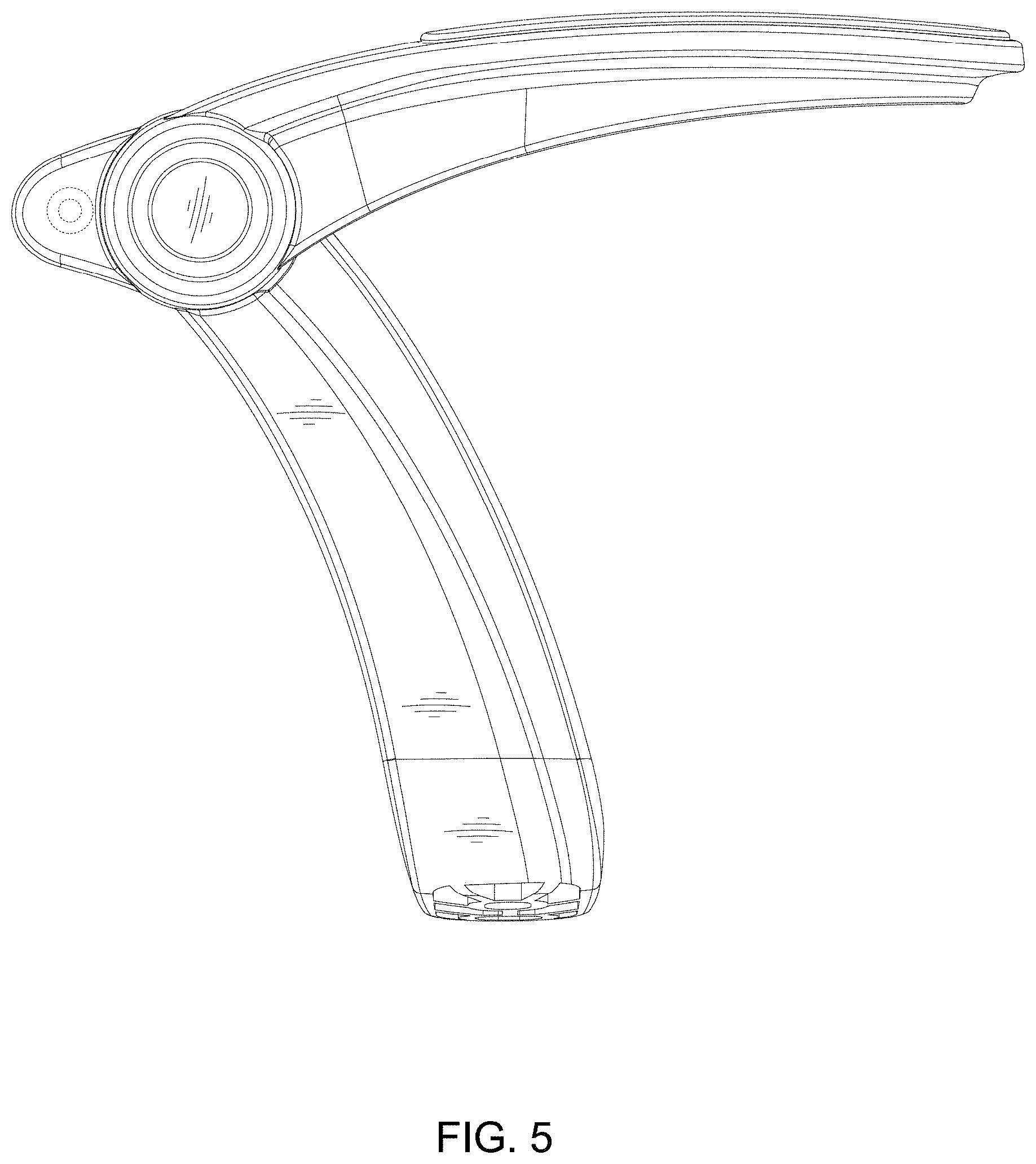 Patent USD1001565 Figure 5 – Armrest
