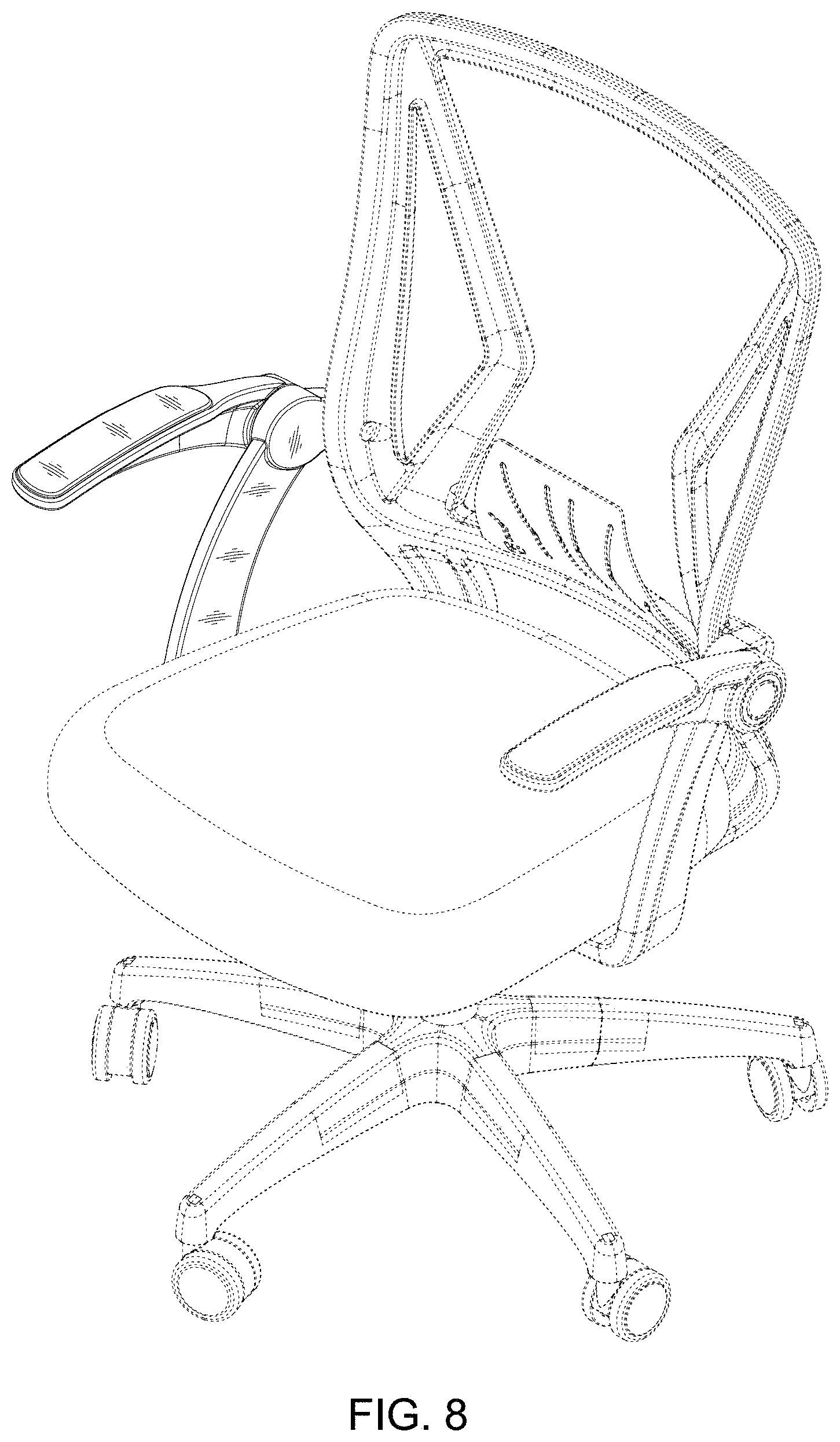 Patent USD1001565 Figure 8 – Armrest