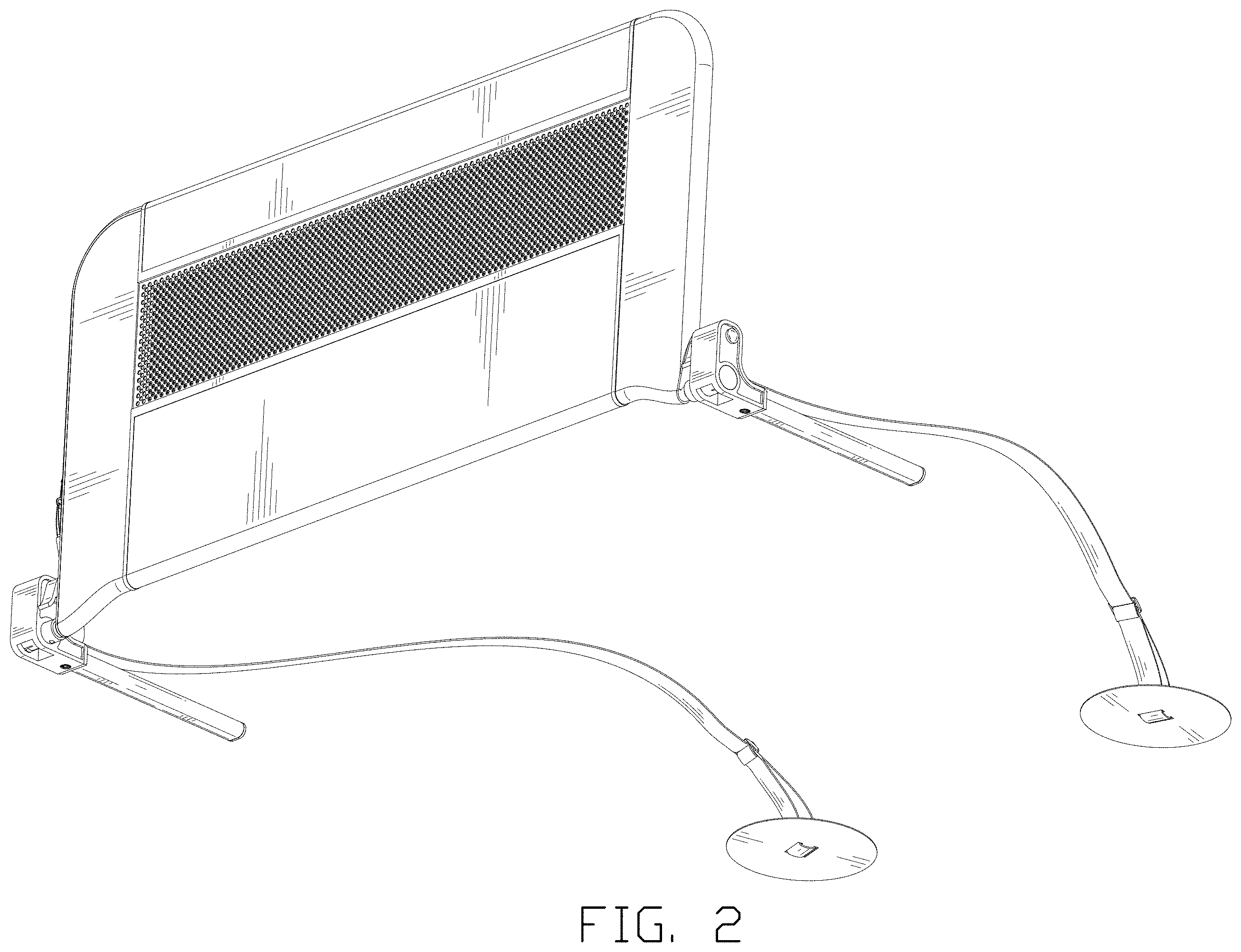 Patent USD1001566 Figure 2 – Bed rail
