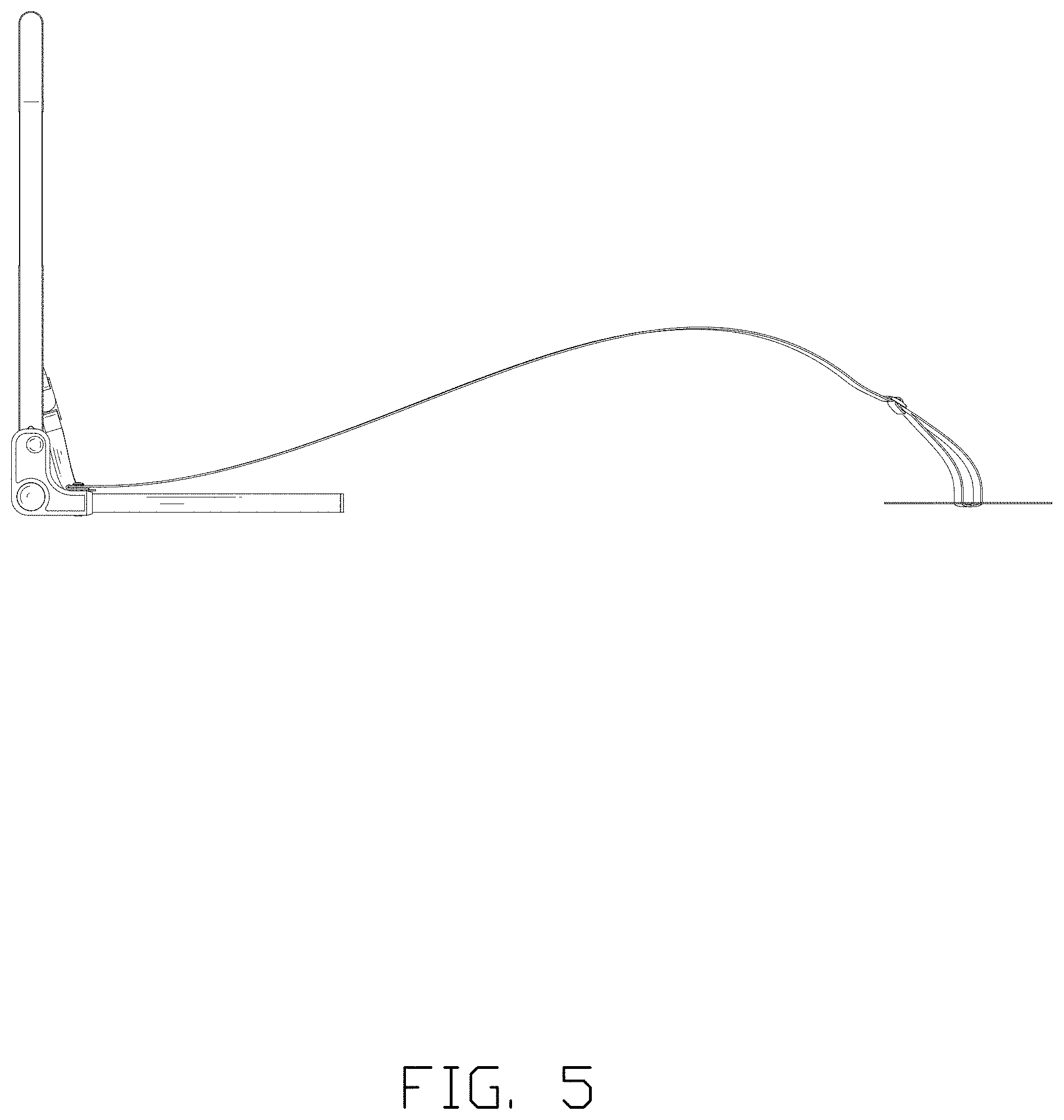 Patent USD1001566 Figure 5 – Bed rail