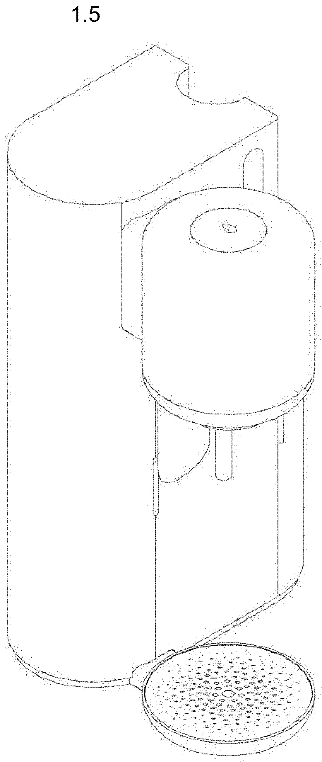 Patent USD1001567 Figure 5 – Water carbonation and enrichment apparatus unit