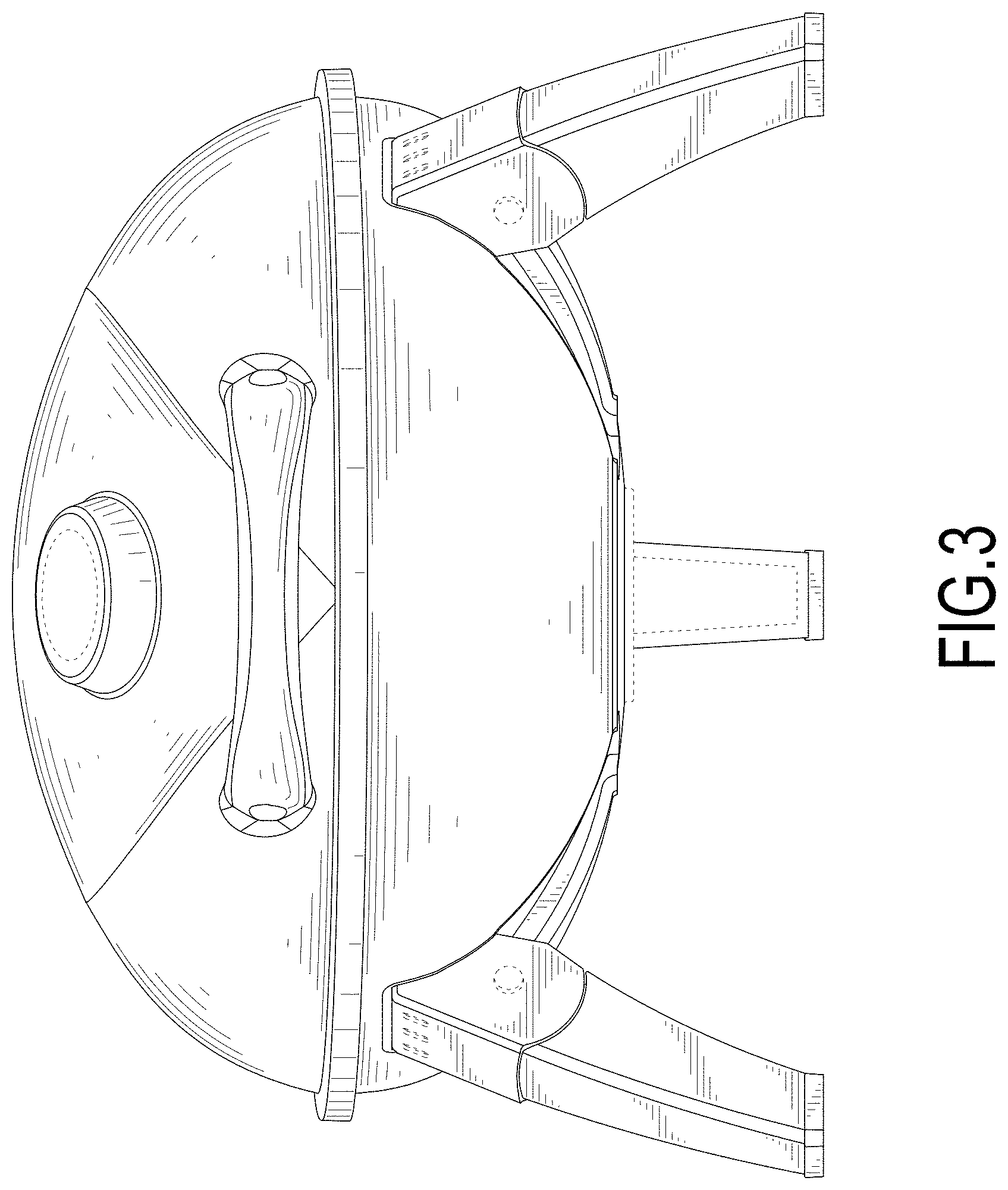 Patent USD1001571 Figure 3 – Barbecue grill