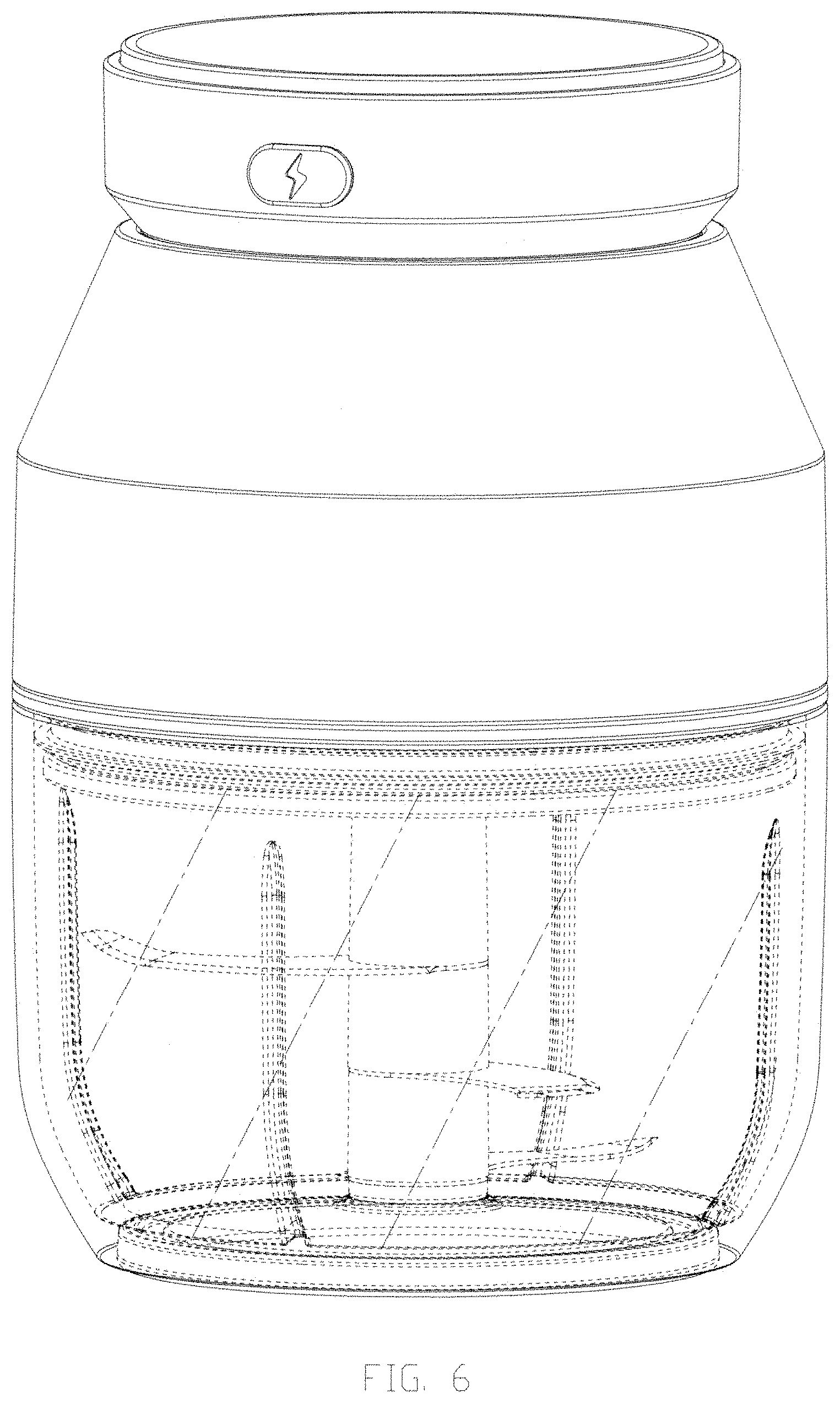 Patent USD1001574 Figure 6 – Electronic food processor