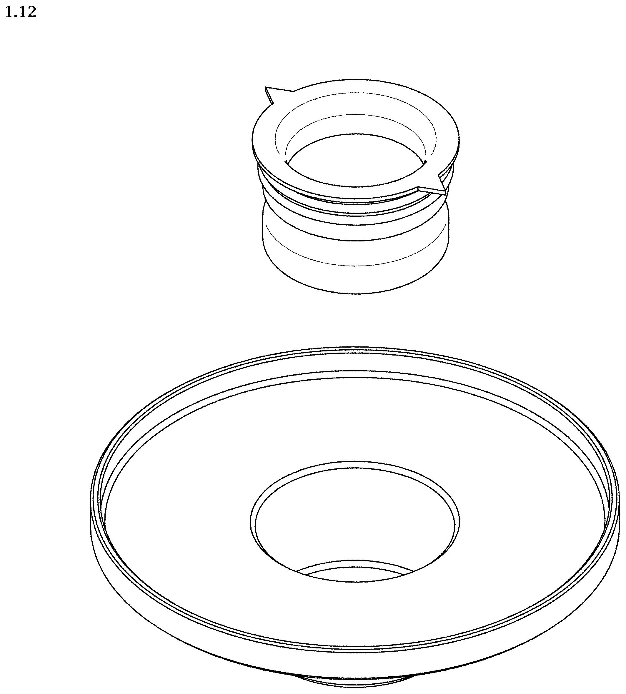 Patent USD1001577 Figure 12 – Coffee dripper holder