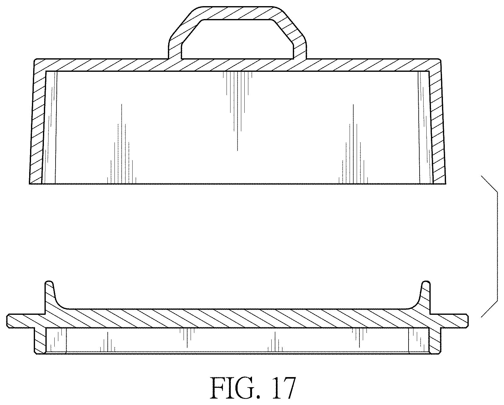 Patent USD1001579 Figure 11 – Butter dish and cover assembly