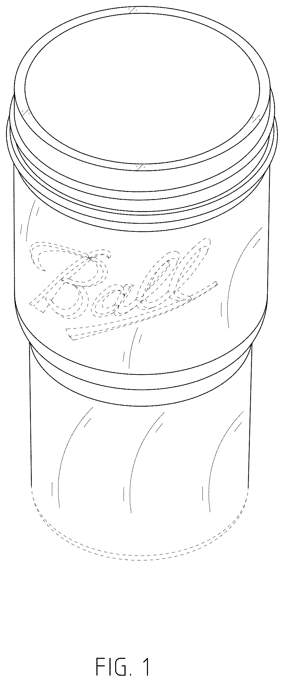 Patent USD1001580 Figure 1 – Glass