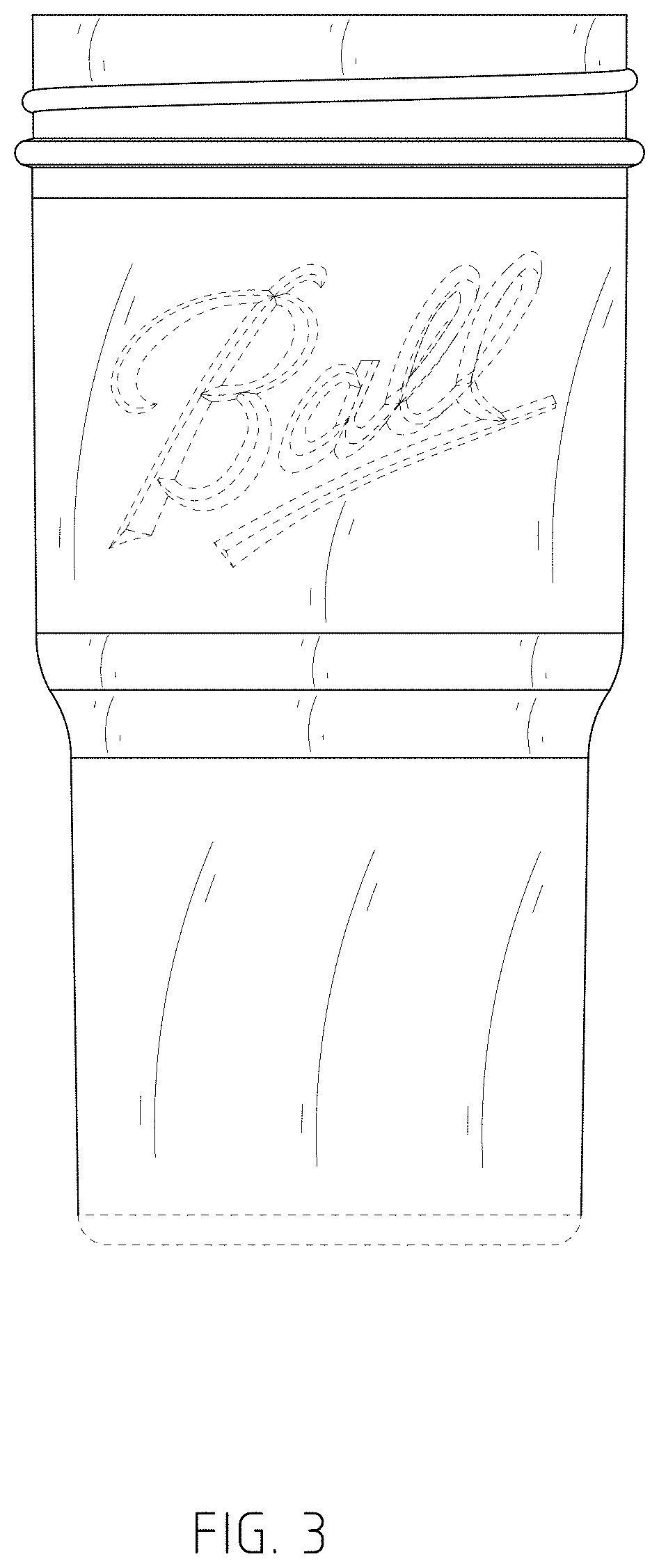 Patent USD1001580 Figure 3 – Glass
