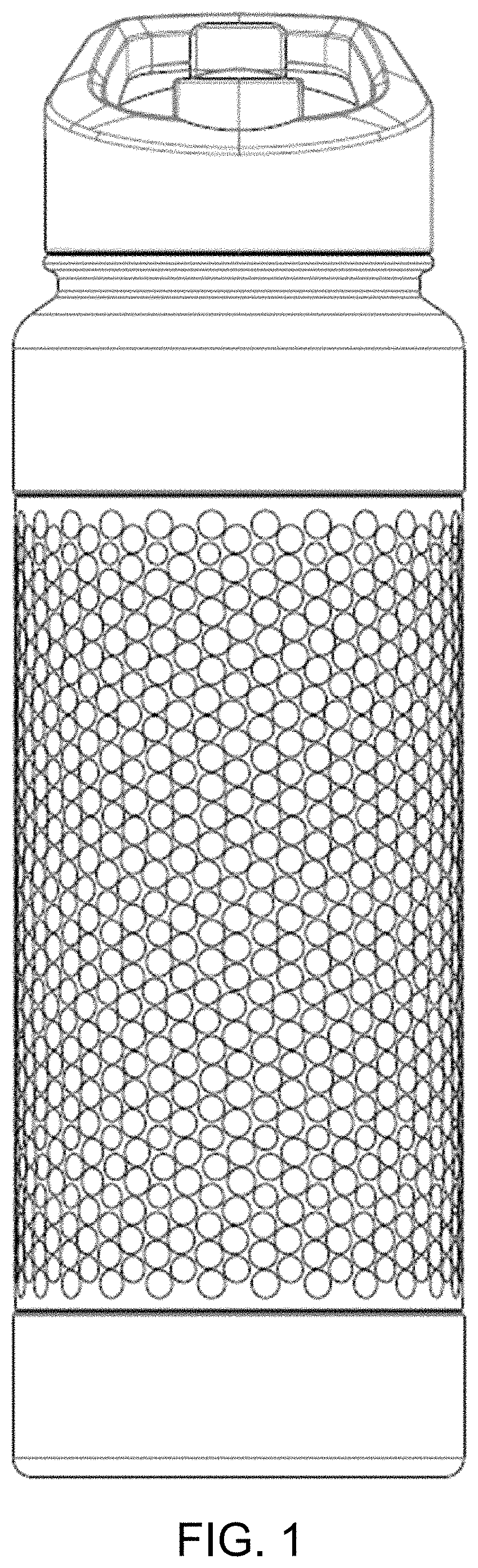 Patent USD1001582 Figure 1 – Golf-themed beverage container