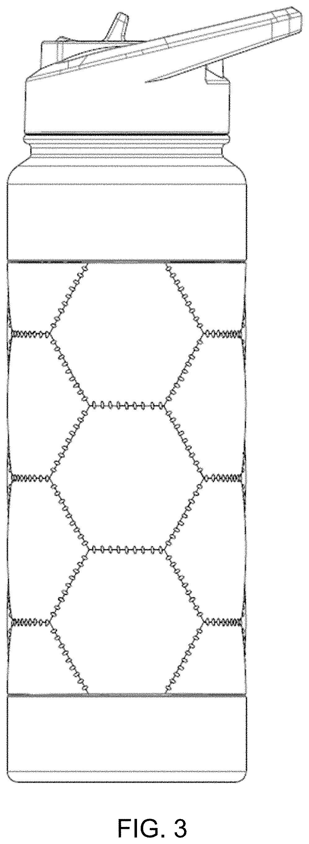 Patent USD1001583 Figure 3 – Soccer-themed beverage container