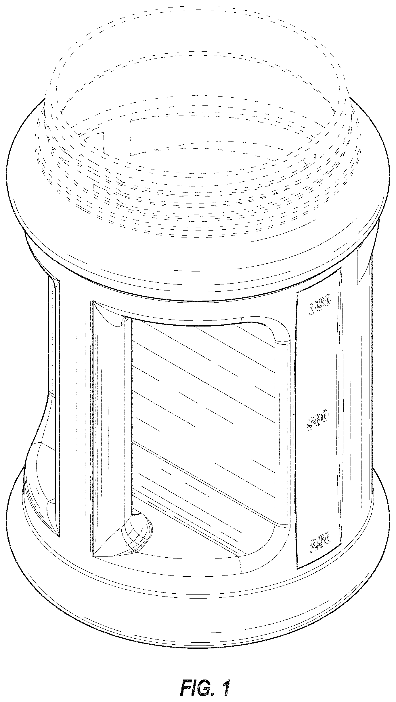 Patent USD1001584 Figure 1 – Container