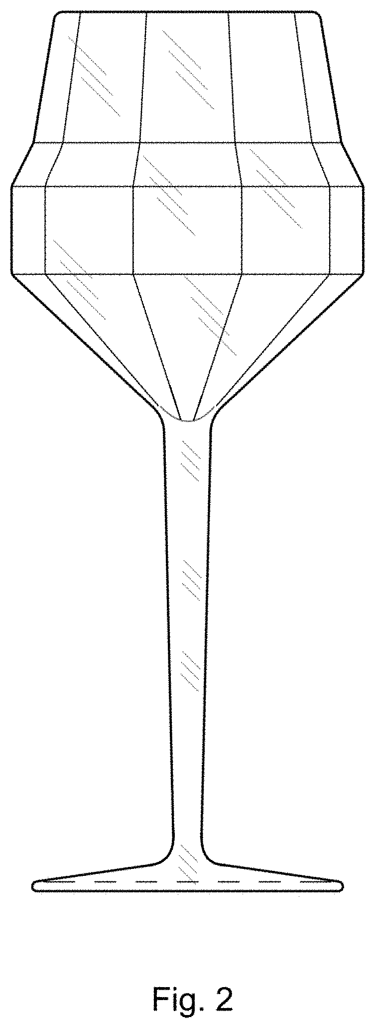 Patent USD1001585 Figure 2 – Beverage glass