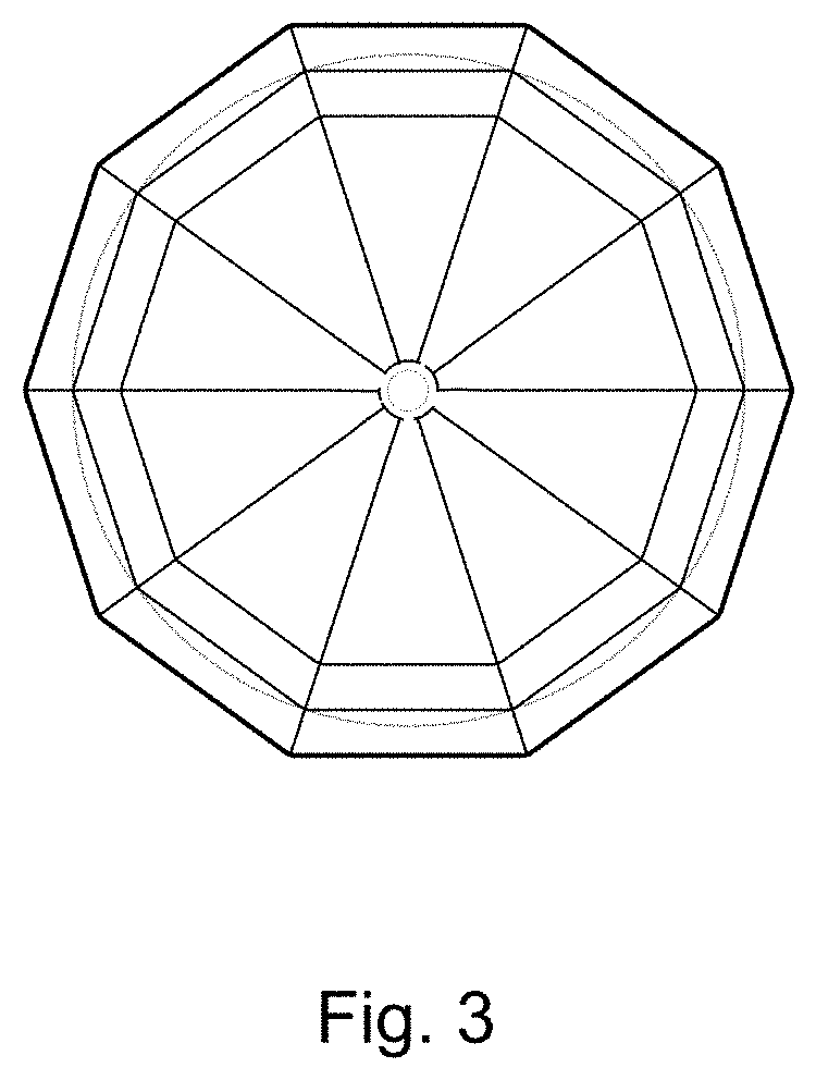 Patent USD1001585 Figure 3 – Beverage glass