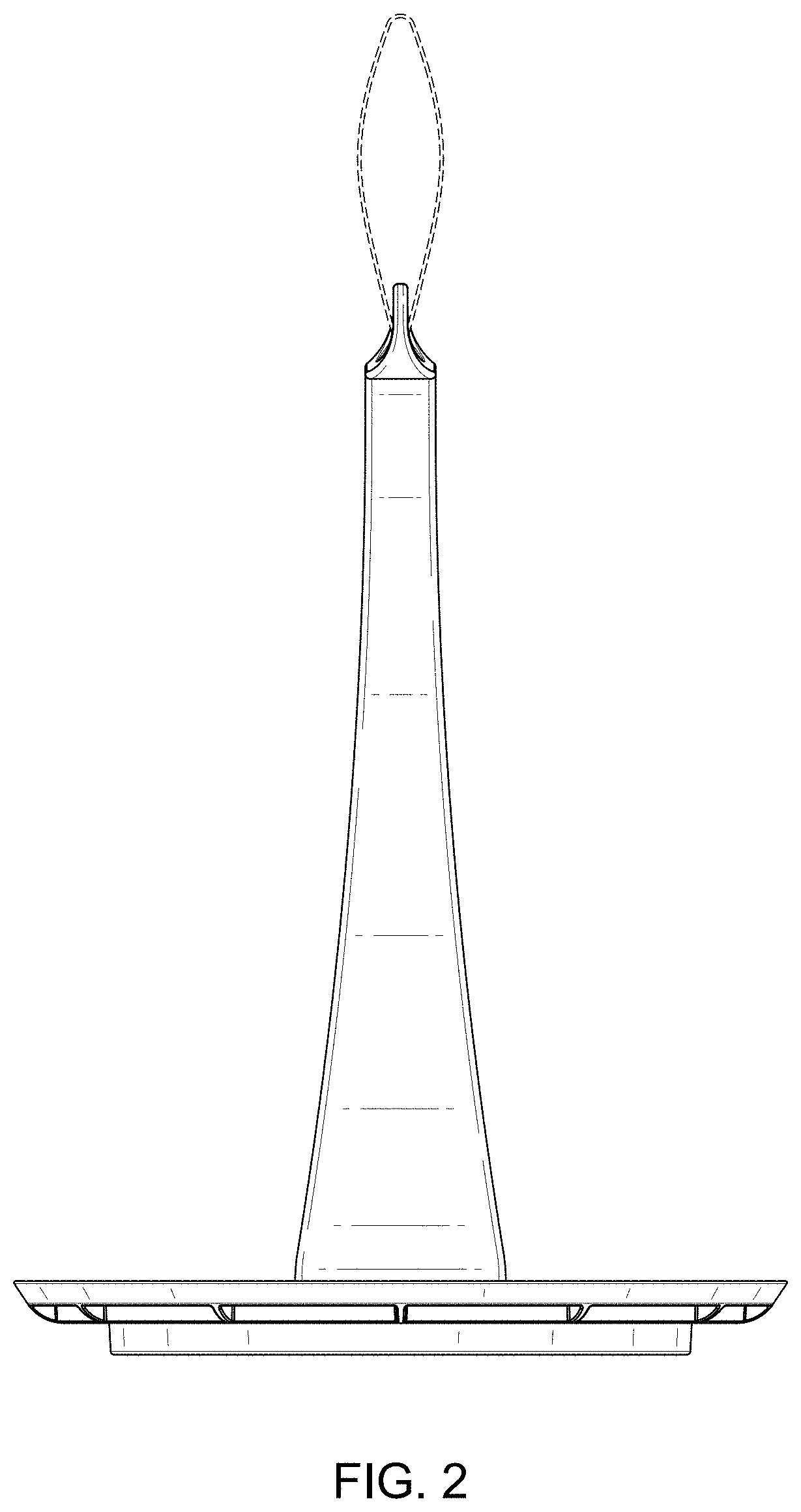 Patent USD1001591 Figure 2 – Two-part hanging tray for open beverages