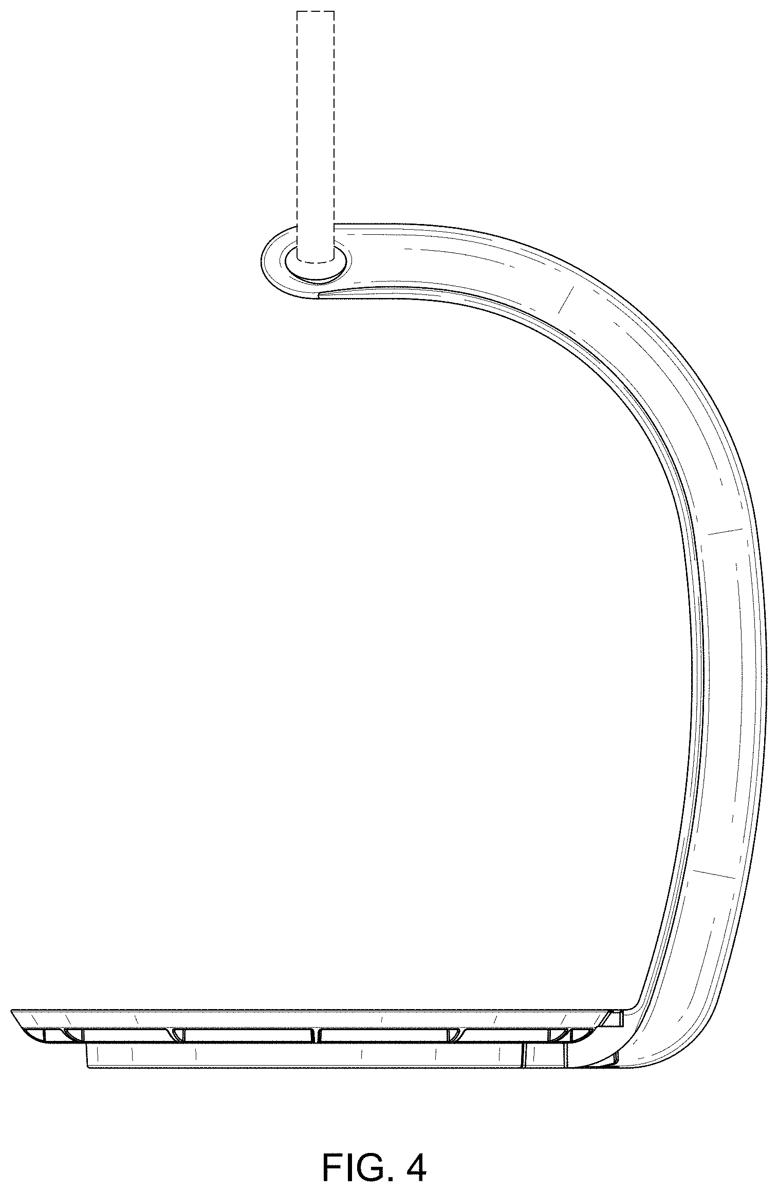 Patent USD1001591 Figure 4 – Two-part hanging tray for open beverages