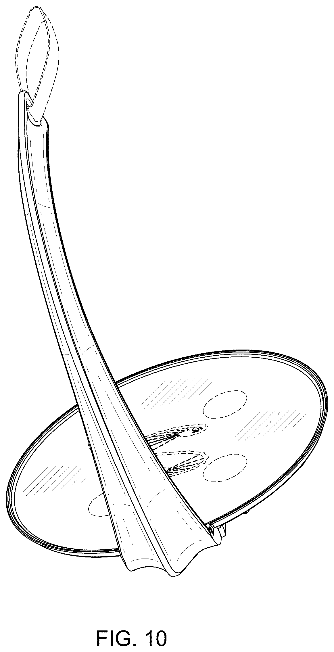 Patent USD1001591 Figure 10 – Two-part hanging tray for open beverages