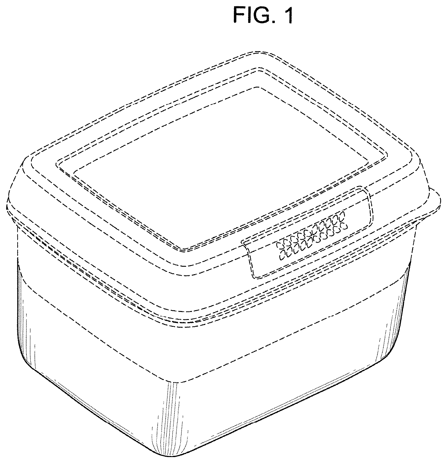 Patent USD1001593 Figure 1 – Food storage container