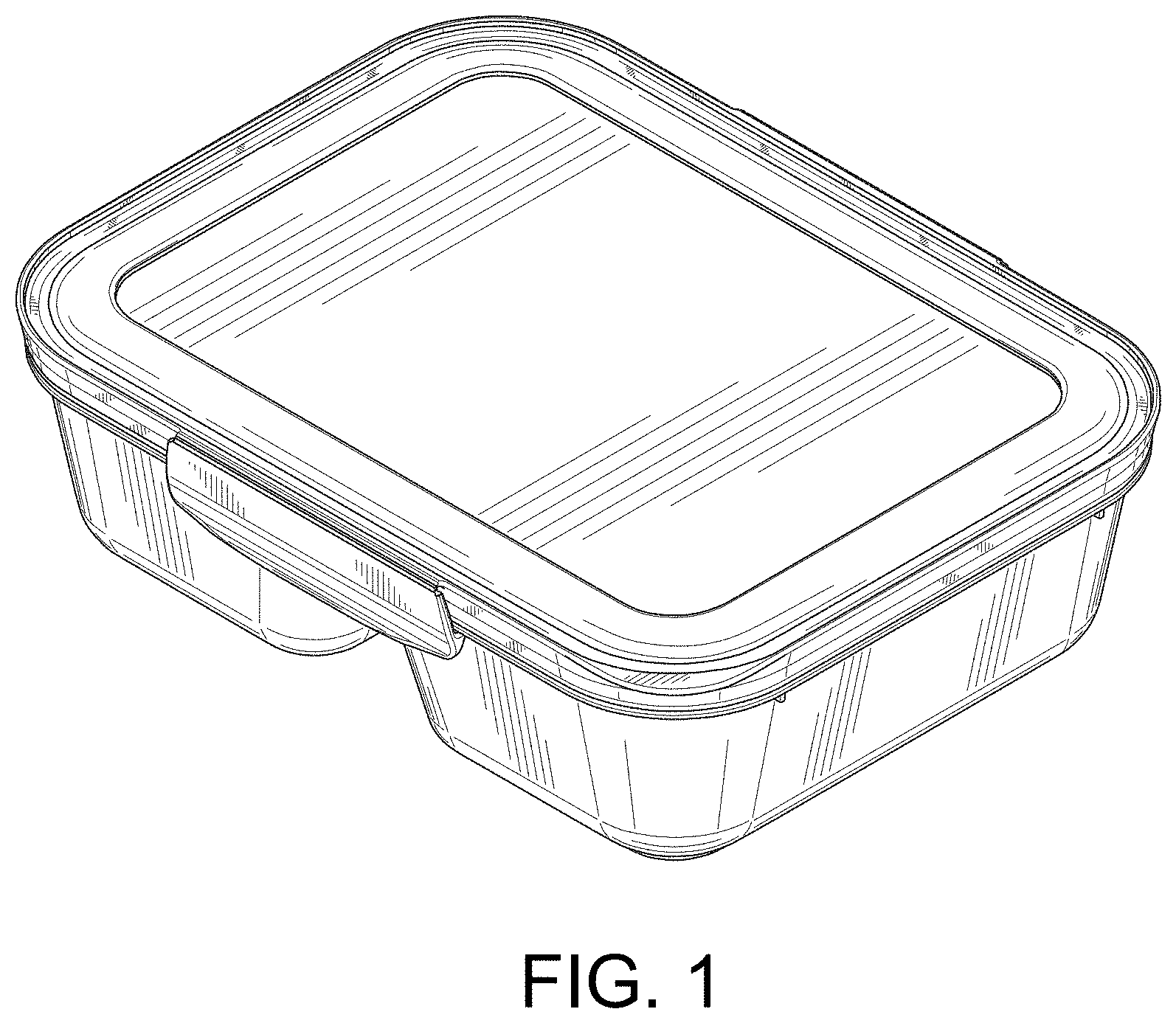 Patent USD1001597 Figure 1 – Lidded container