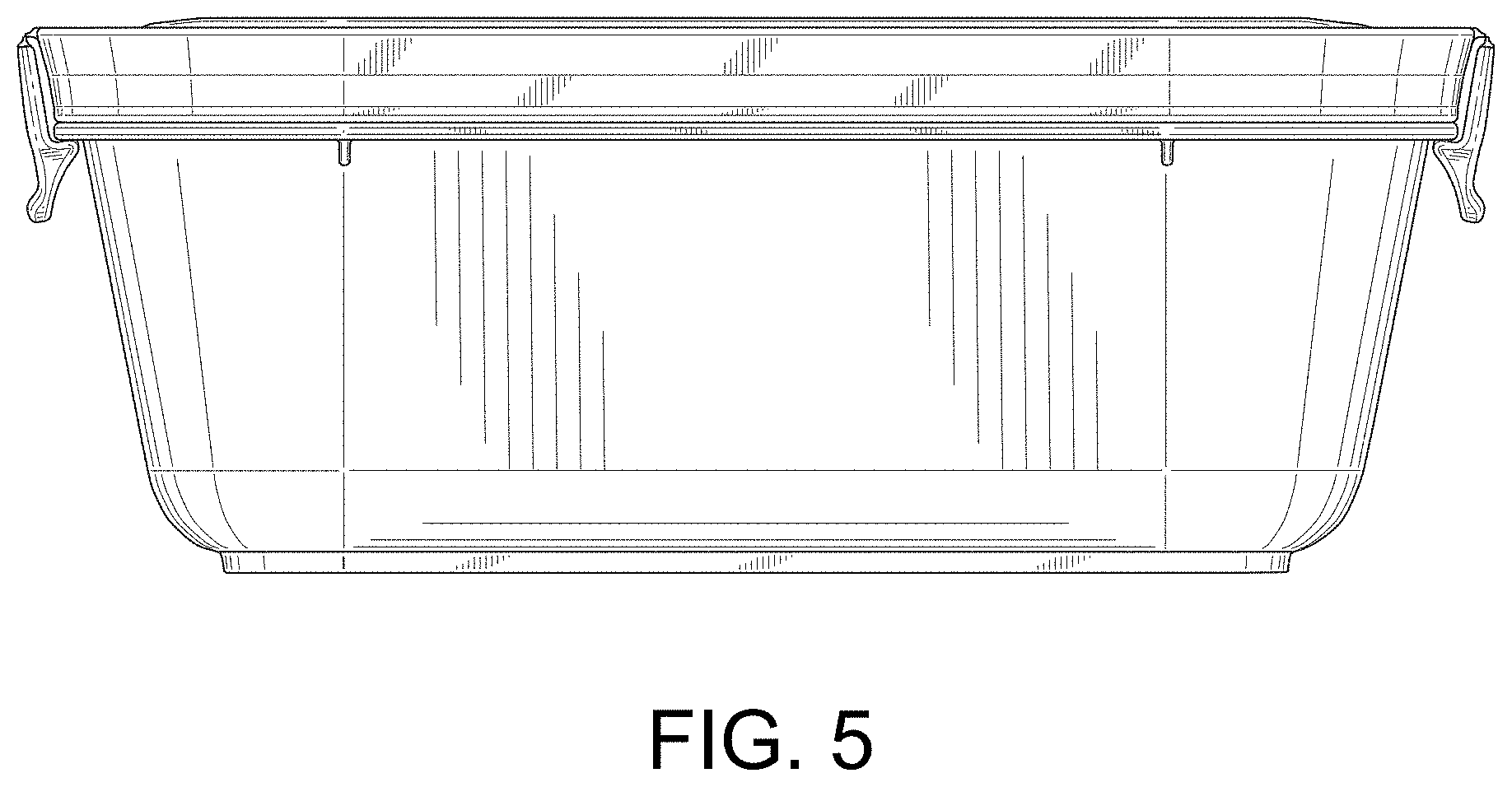 Patent USD1001597 Figure 5 – Lidded container
