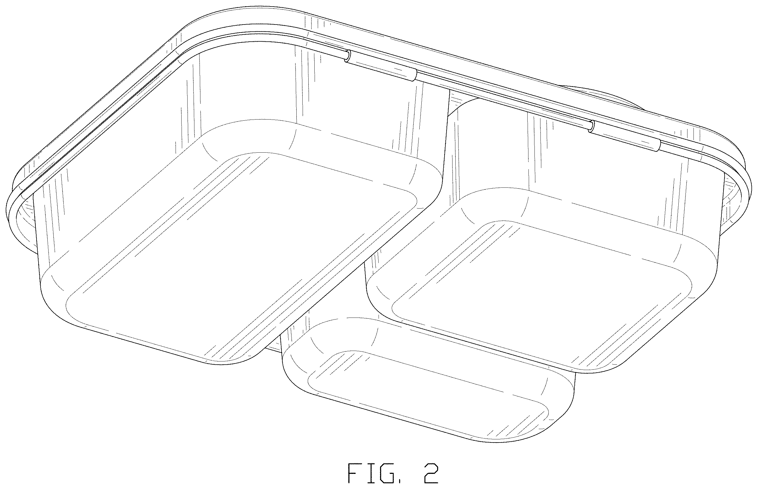 Patent USD1001598 Figure 2 – Lunch box