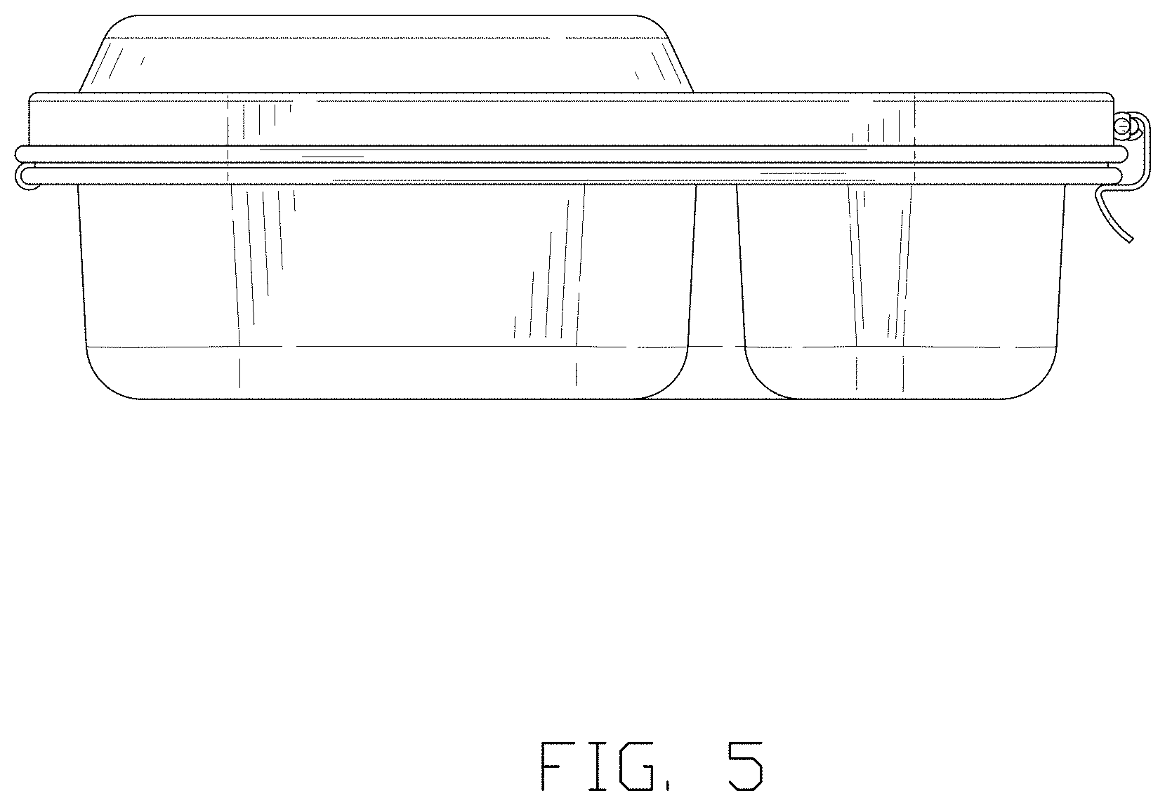 Patent USD1001598 Figure 5 – Lunch box