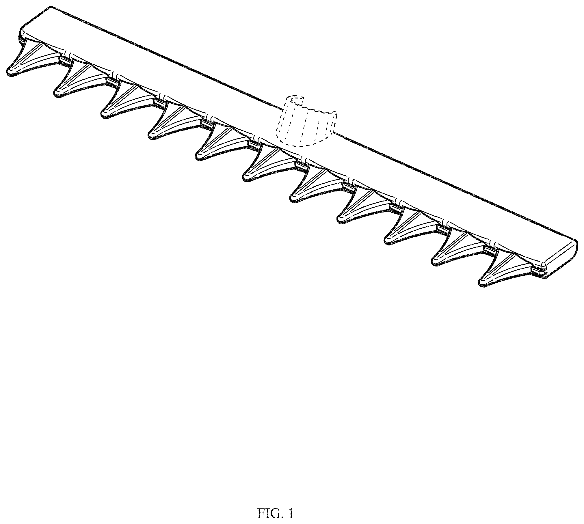Patent USD1001600 Figure 1 – Rake head
